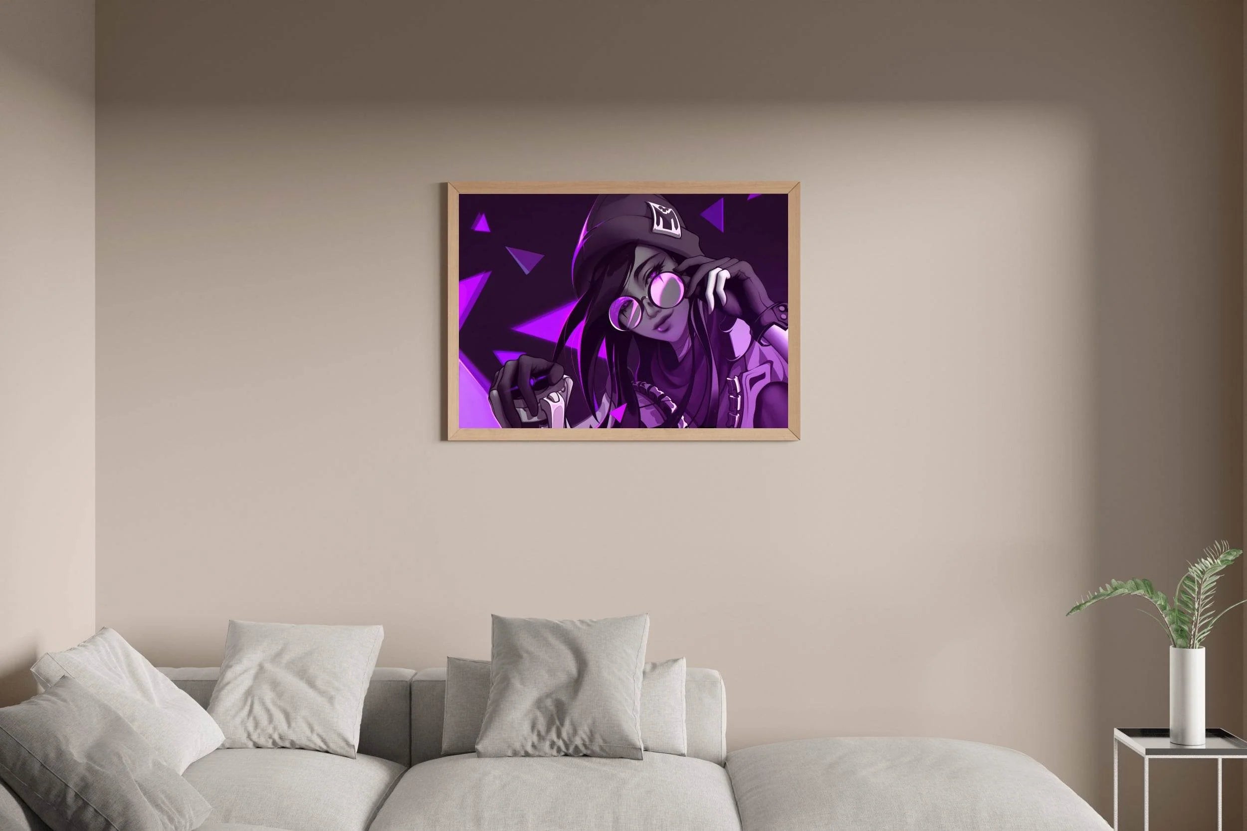 Valorant Killjoy Purple Gaming Wall Art - beink online art store