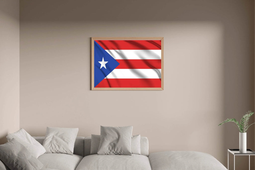 Puerto Rico National Flag Wall Art - beink online art store