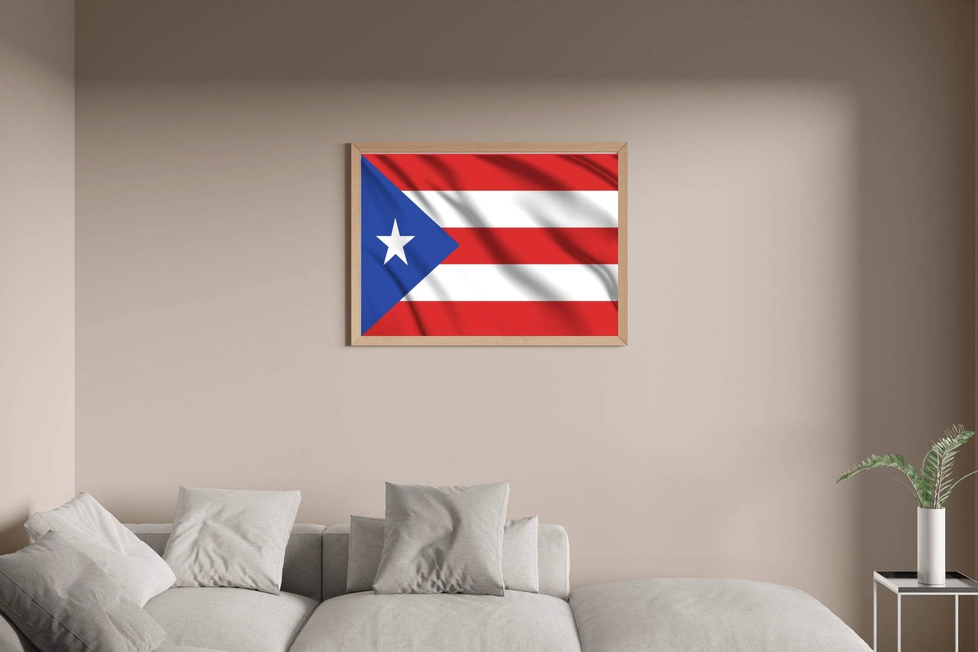 Puerto Rico National Flag Wall Art - beink online art store