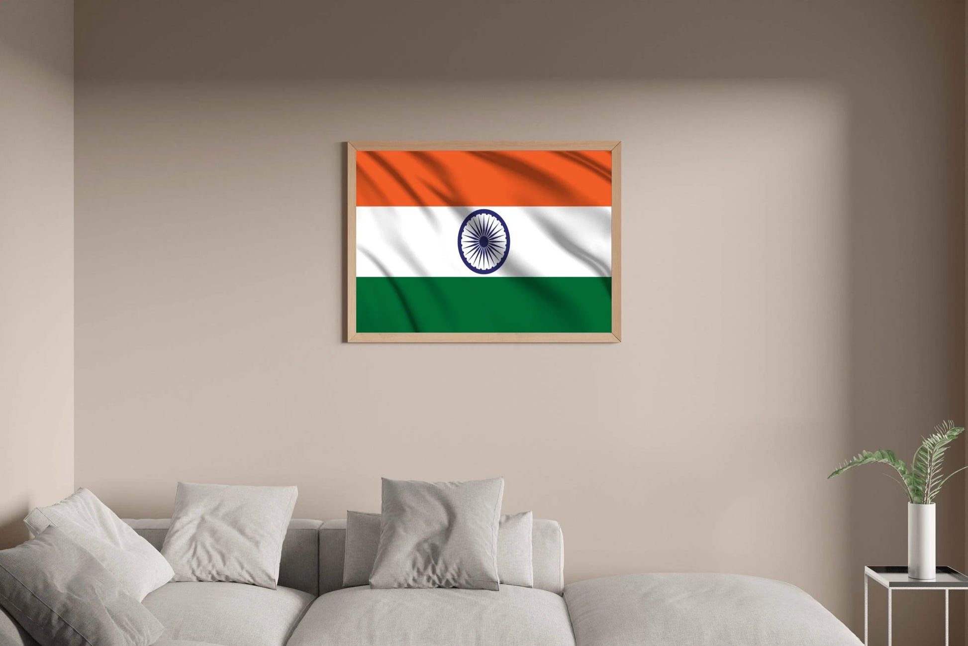 India National Flag Wall Art - beink online art store