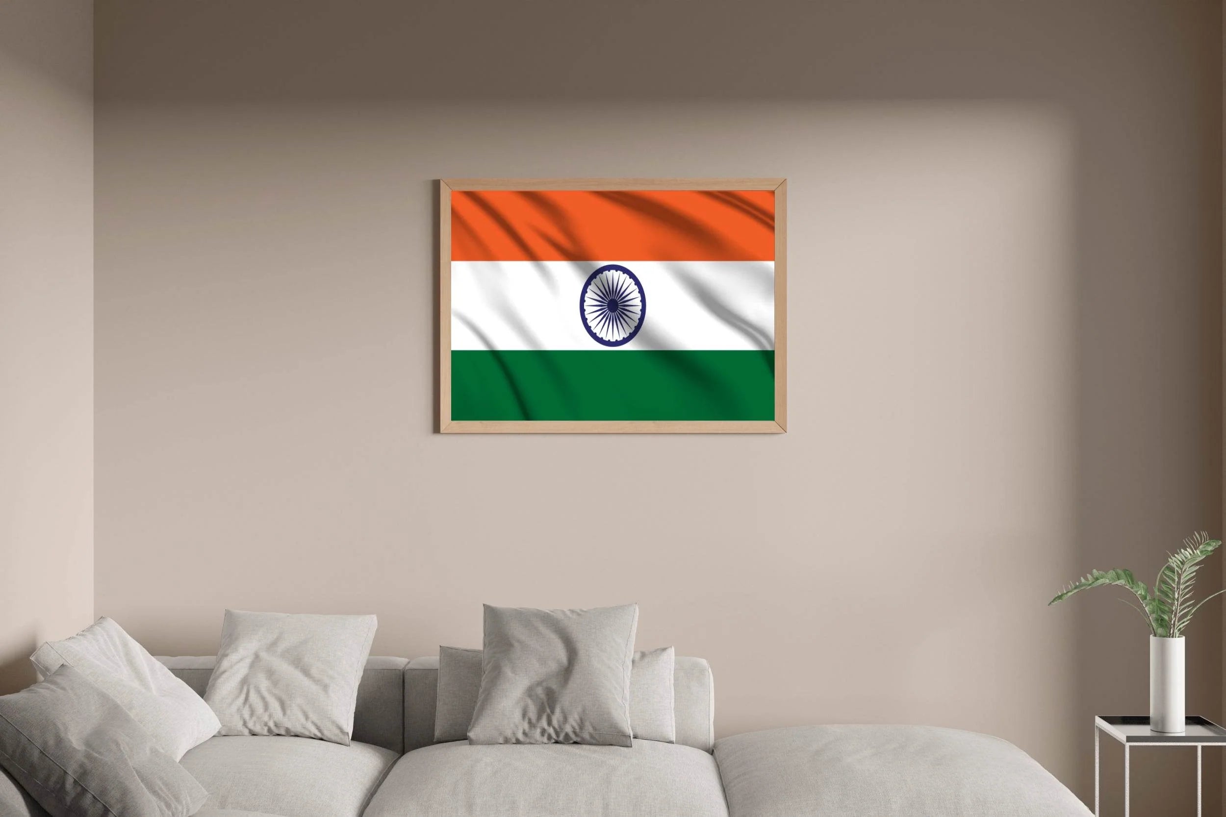 India National Flag Wall Art - beink online art store