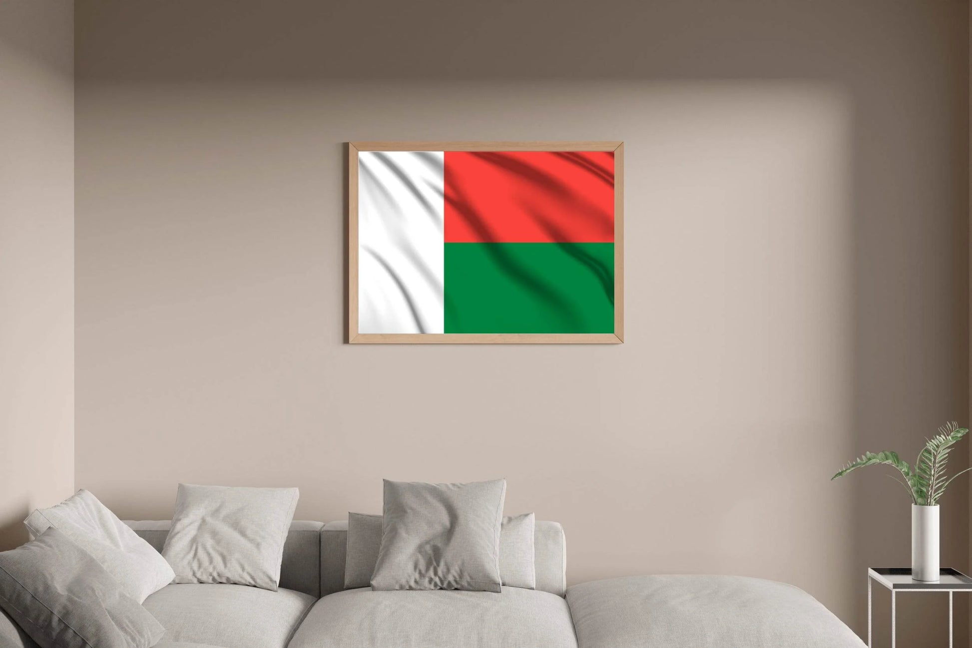 Madagascar National Flag Wall Art - beink online art store