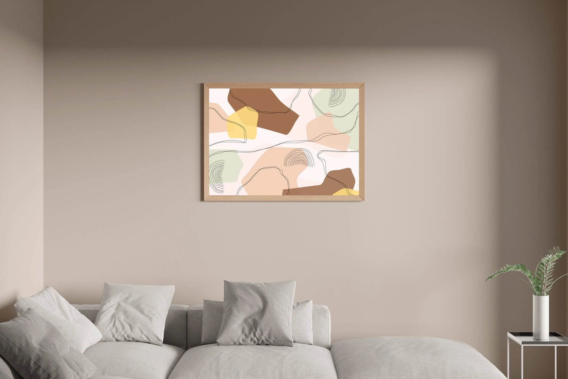 Color Design of Irregular Lines Wall Art - beink online art store
