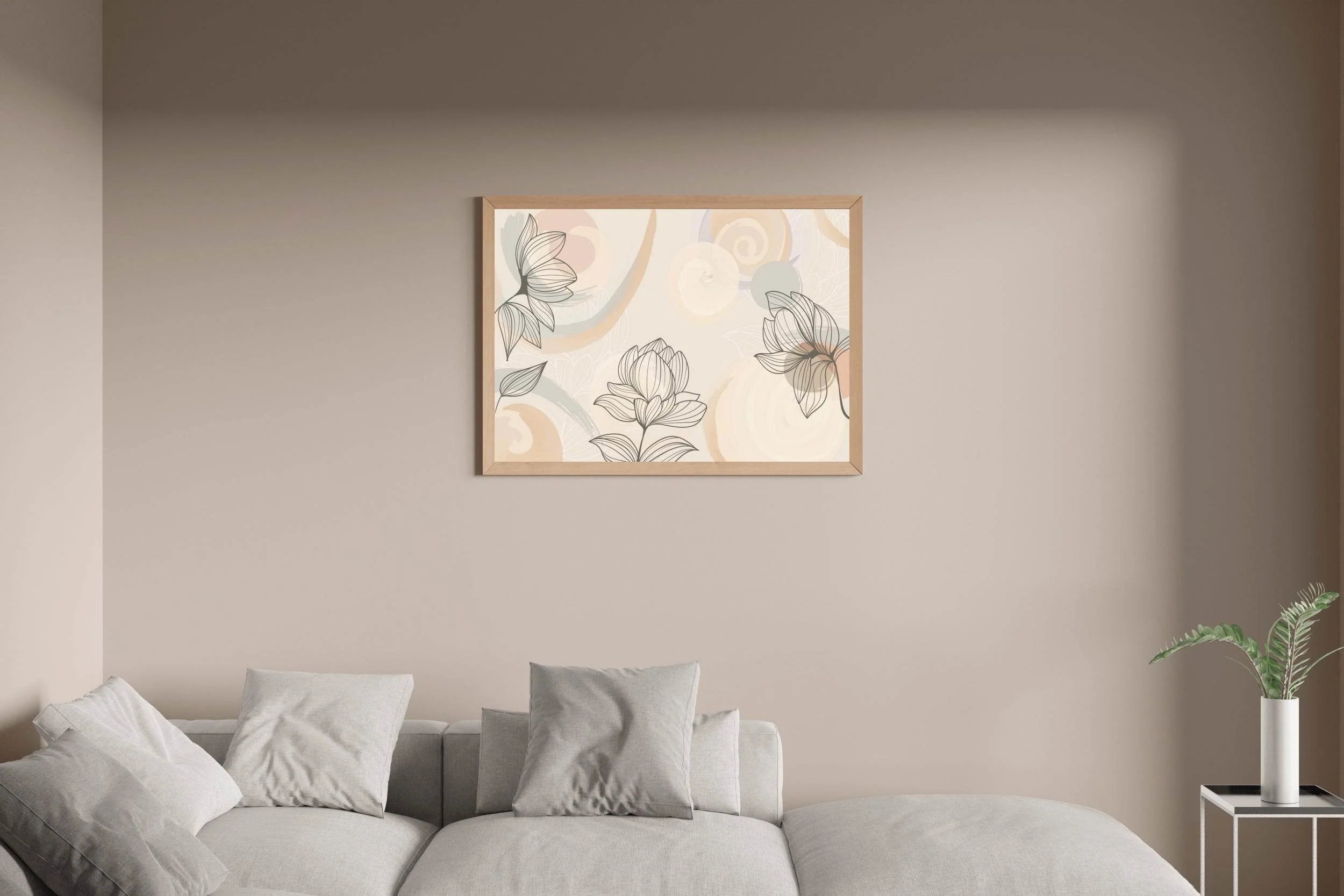 Color Pattern of Violet Flower Wall Art - beink online art store