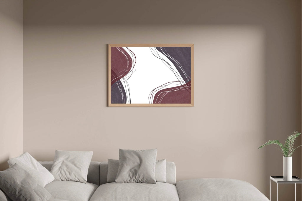 Handdrawn Lines Abstract Wall Art - beink online art store