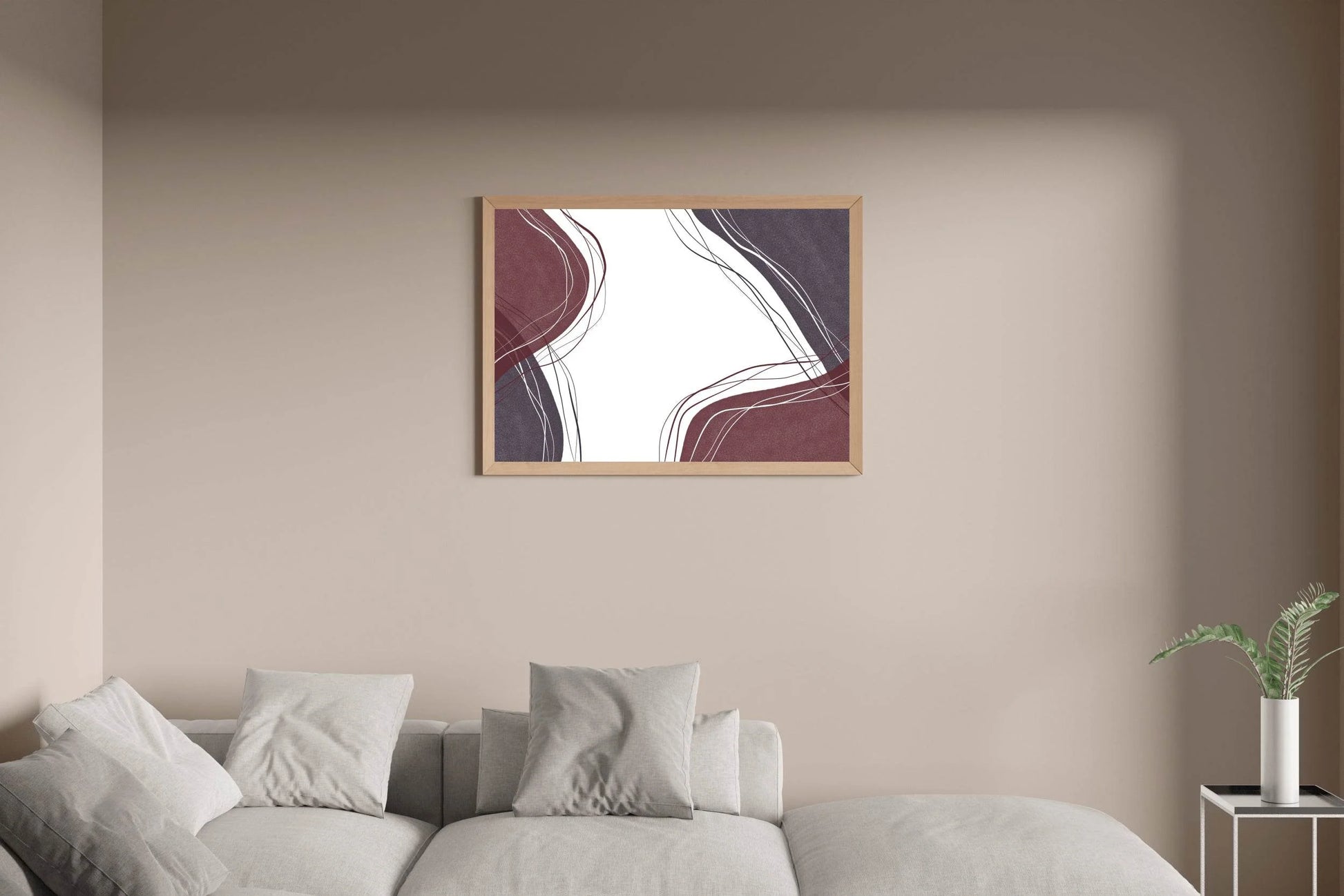 Handdrawn Lines Abstract Wall Art - beink online art store