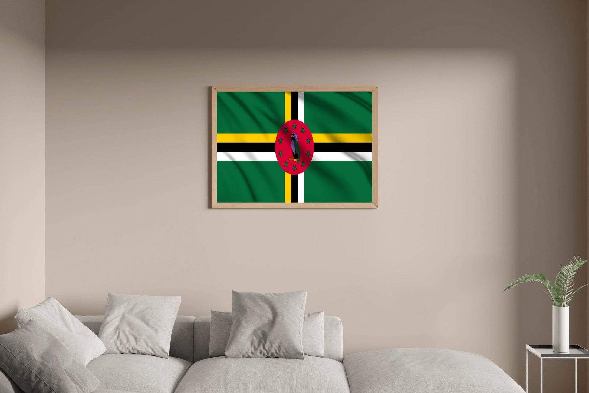 Dominica National Flag Wall Art - beink online art store
