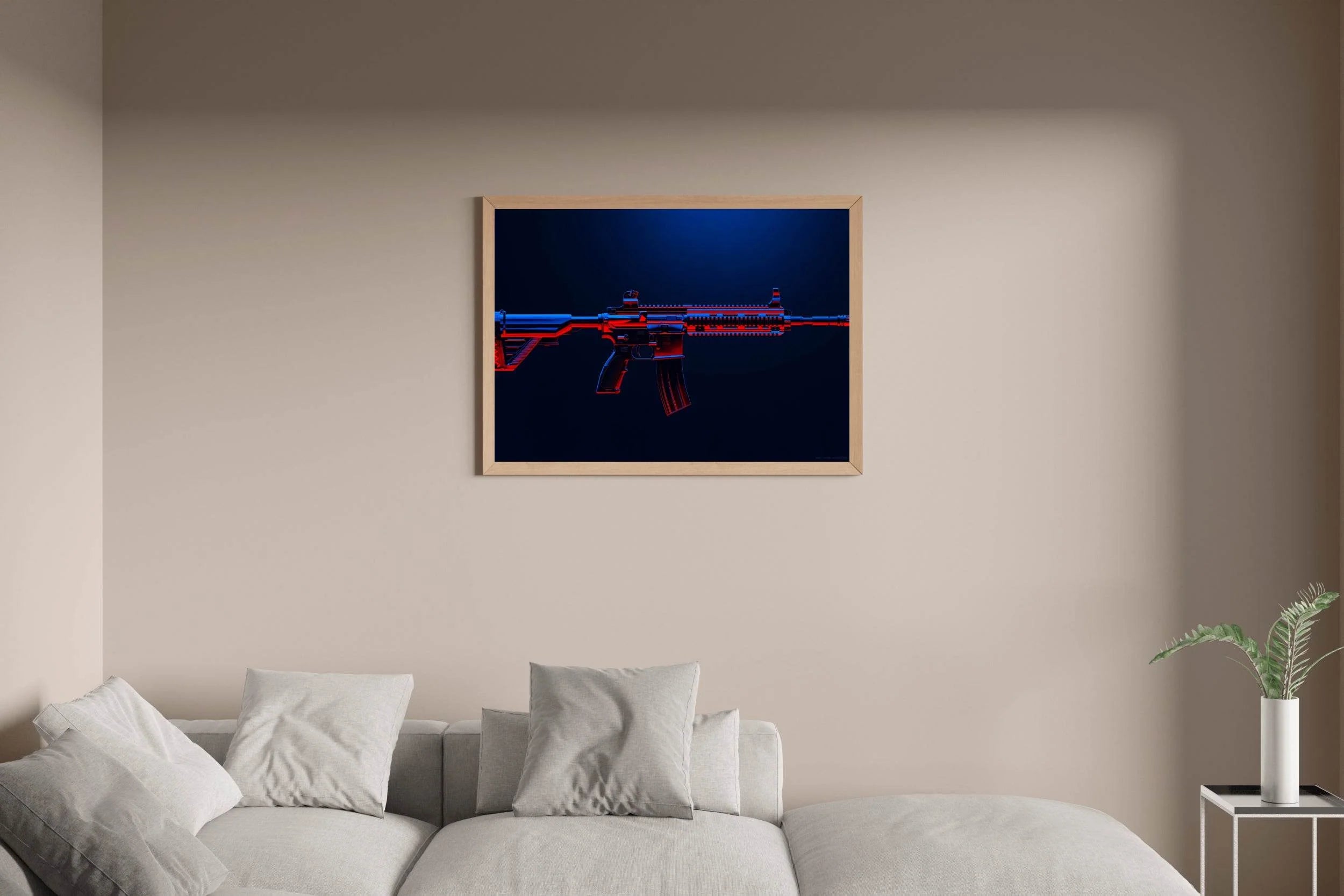 Custom M416 Battle Ground Gaming Wall Art - beink online art store
