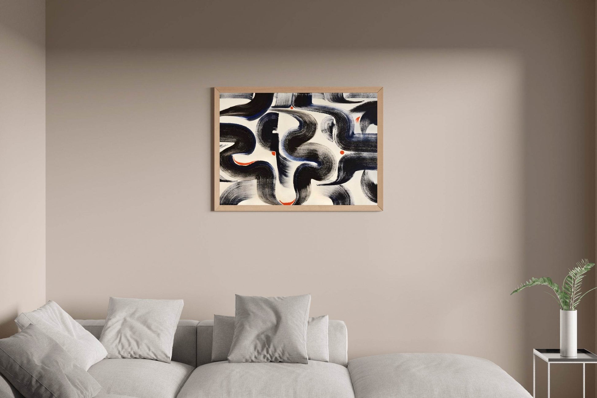 Intertwined Currents Modern Wall Art - beink online art store