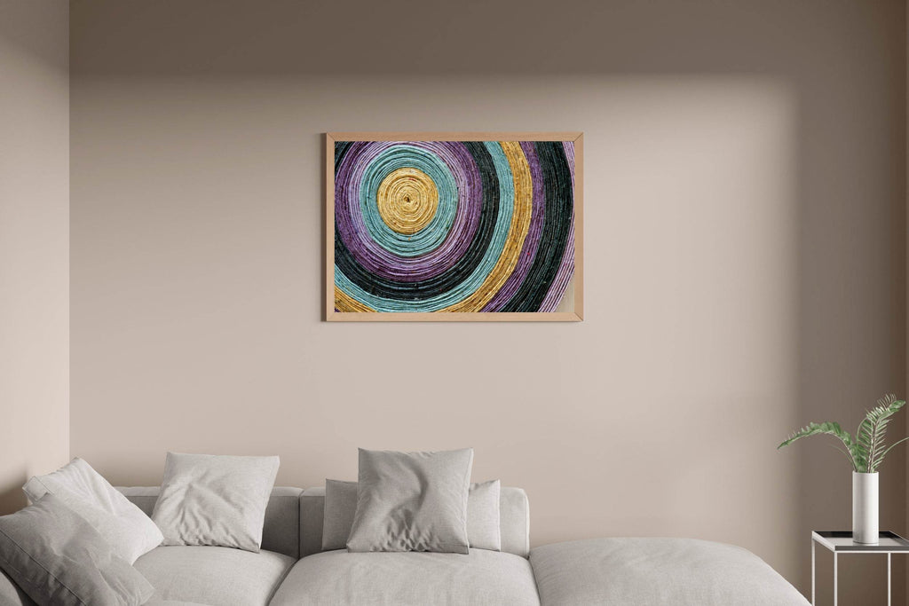 Multicolor Ropes Painting Abstract Wall Art - beink online art store
