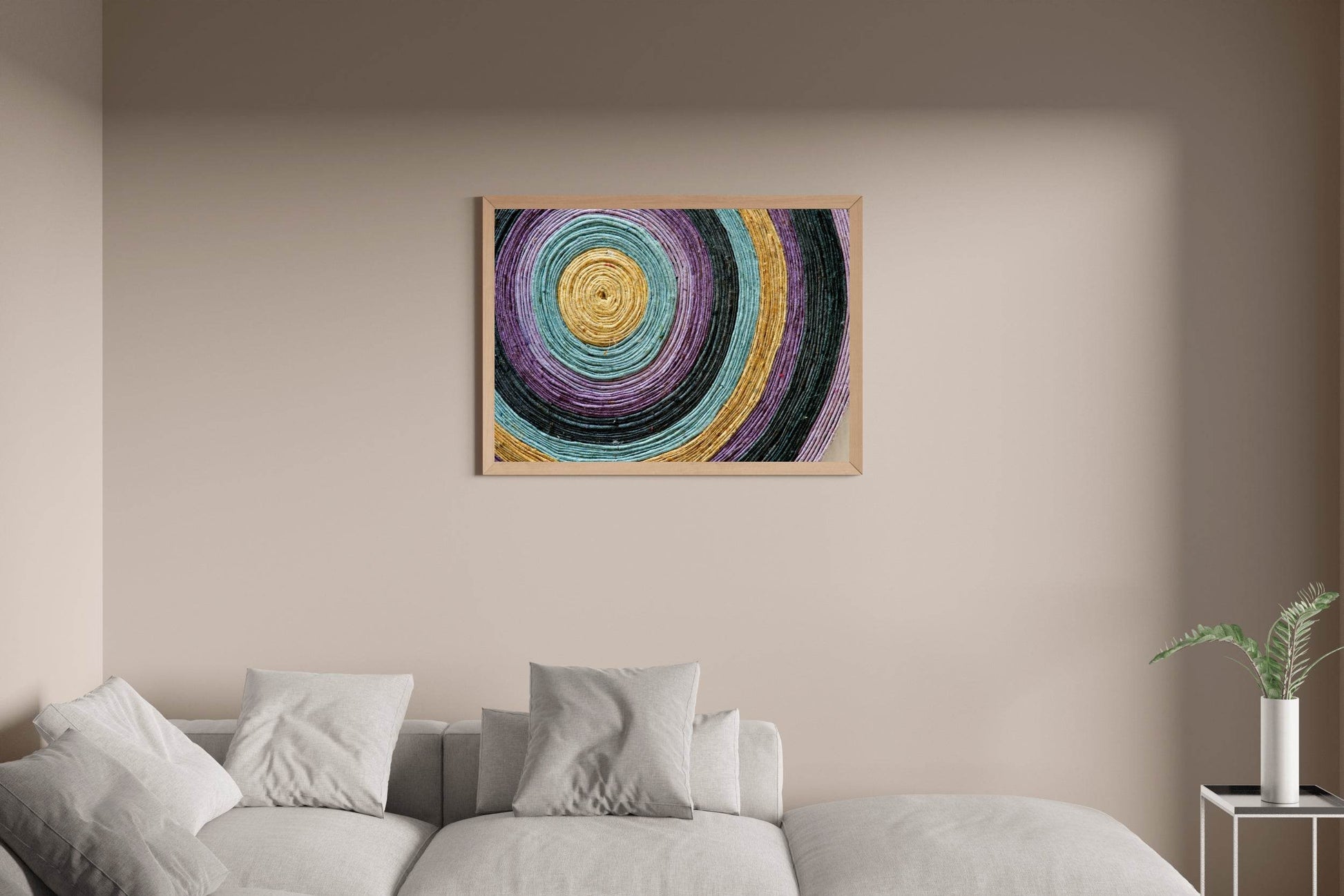 Multicolor Ropes Painting Abstract Wall Art - beink online art store