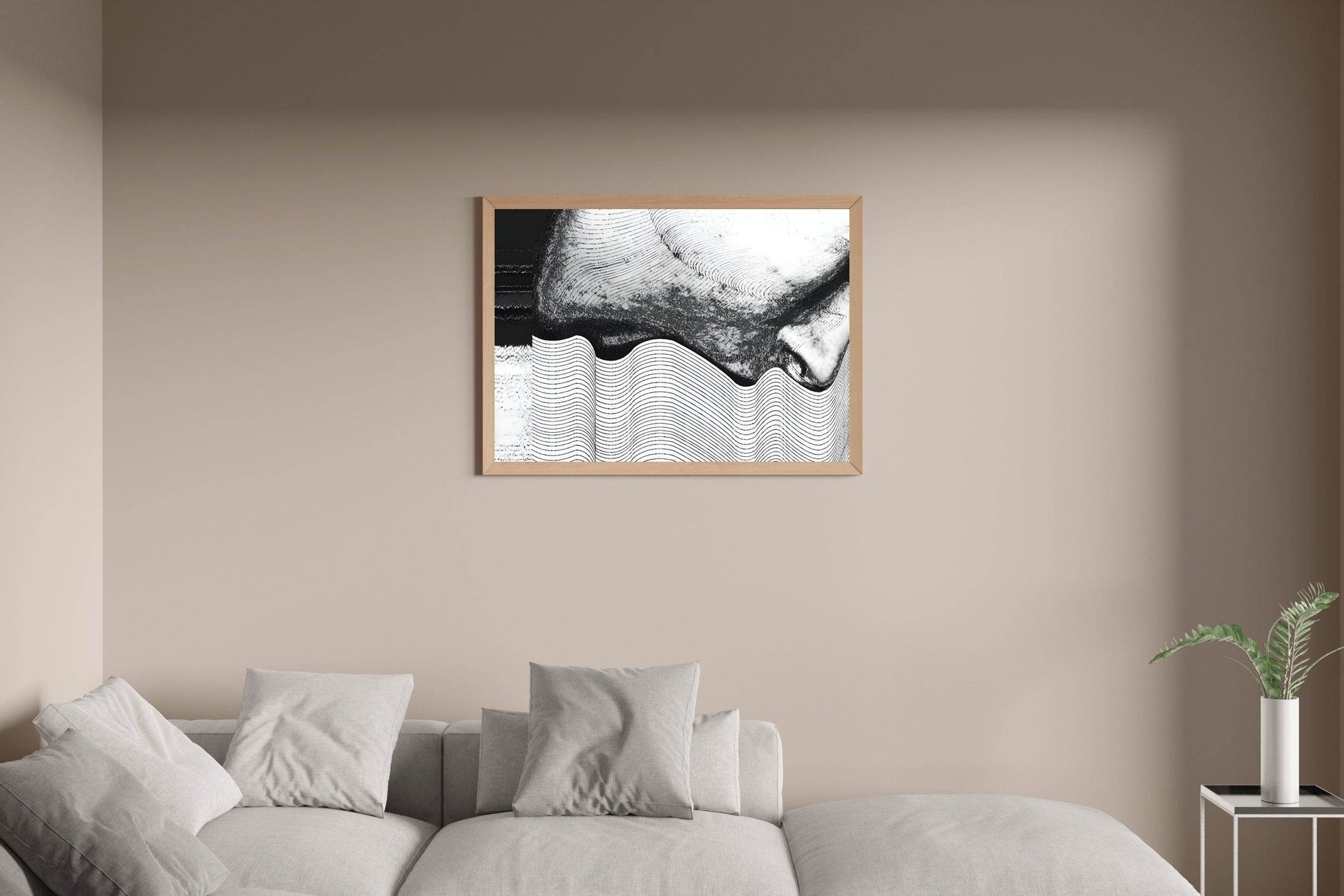 Visual Illustration of Disturbed State of Mind Modern Wall Art - beink online art store