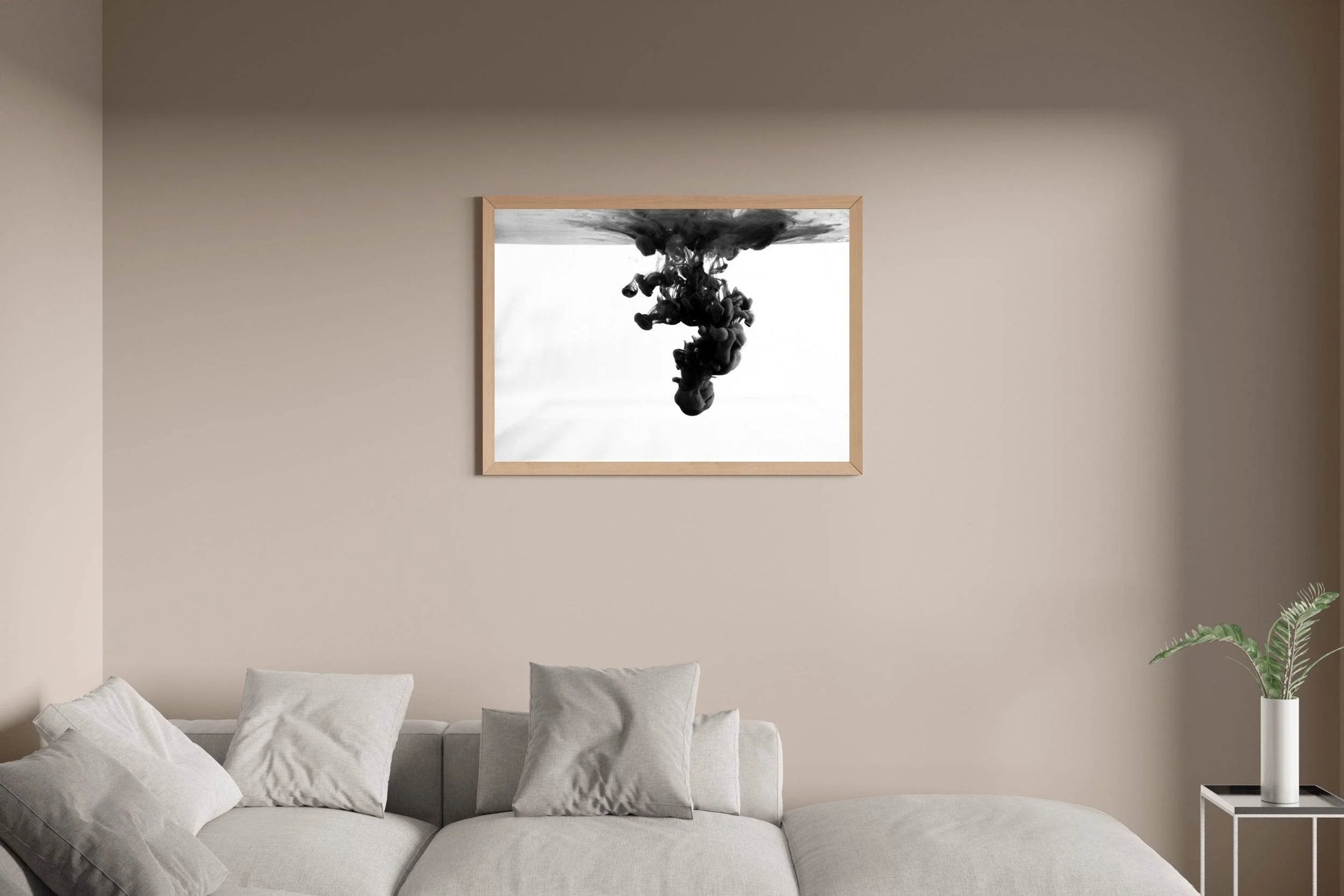 Liquid Pigment Black & White Wall Art - beink online art store