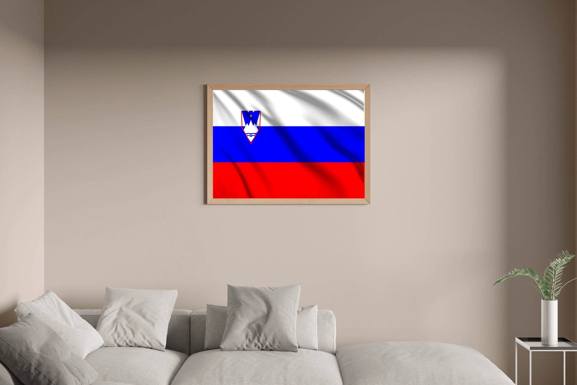 Slovenia National Flag Wall Art - beink online art store