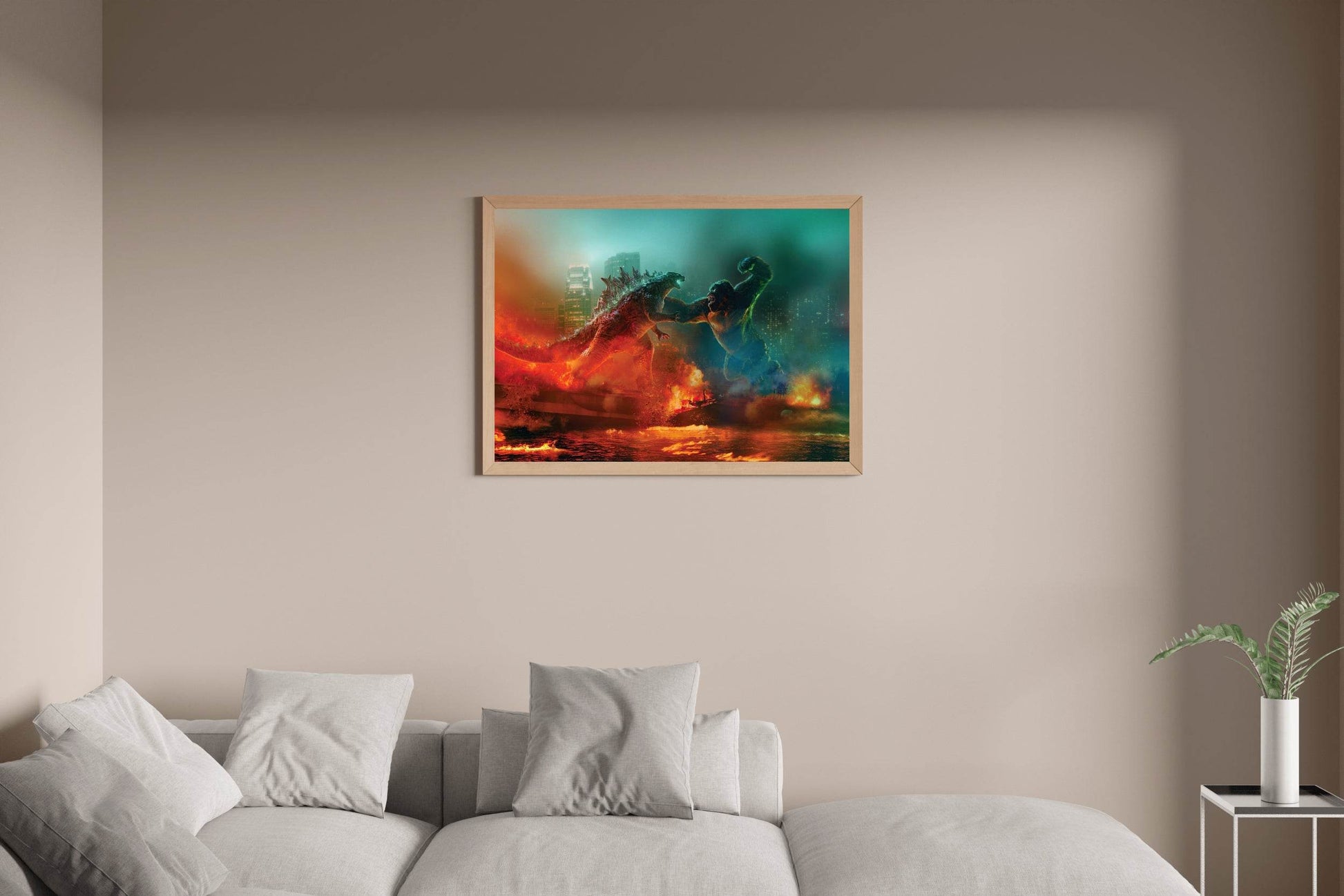 Clash of Titans Godzilla vs King Kong Wall Art - beink online art store
