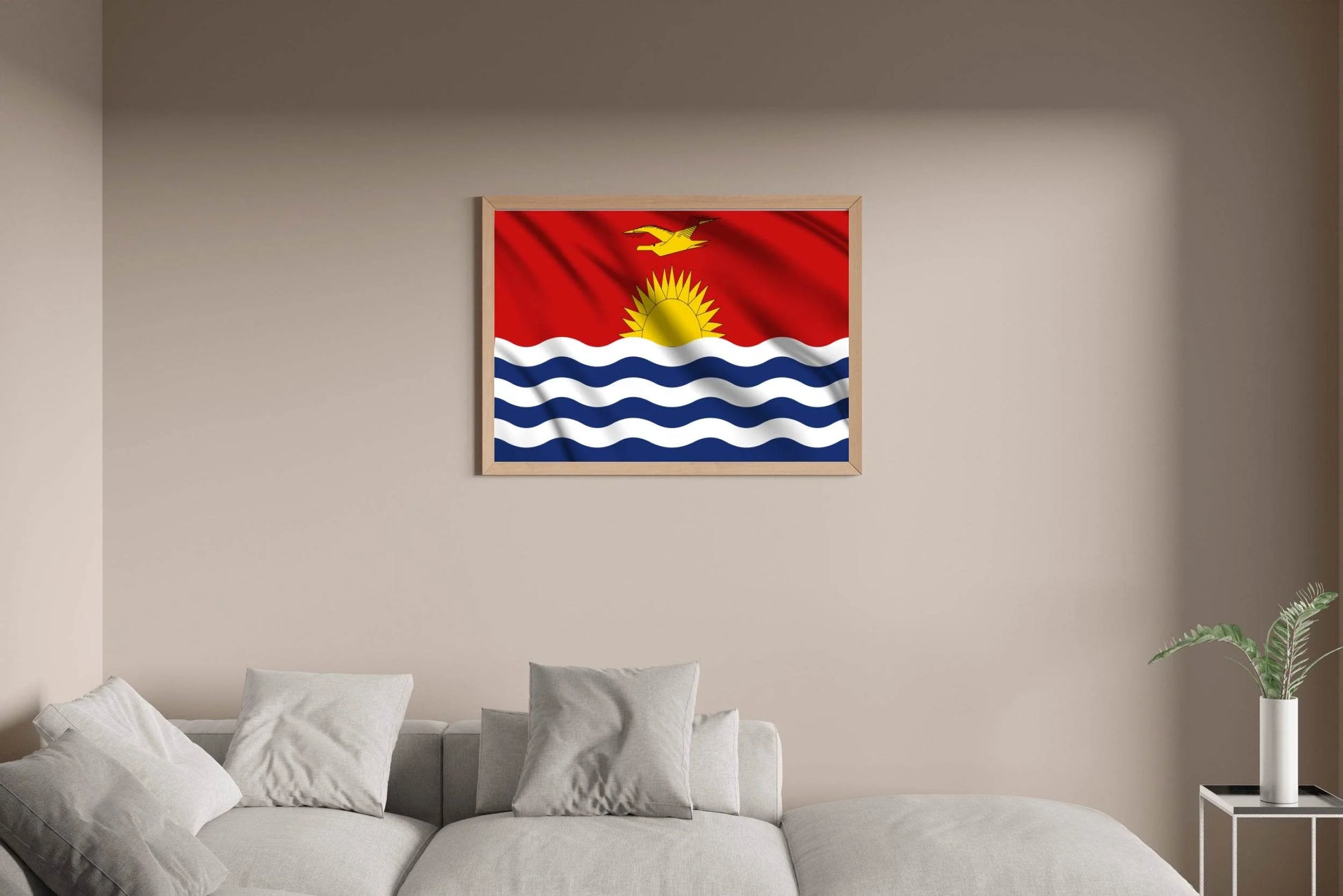 Kiribati National Flag Wall Art - beink online art store