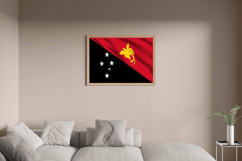 Papua New Guinea National Flag Wall Art - beink online art store