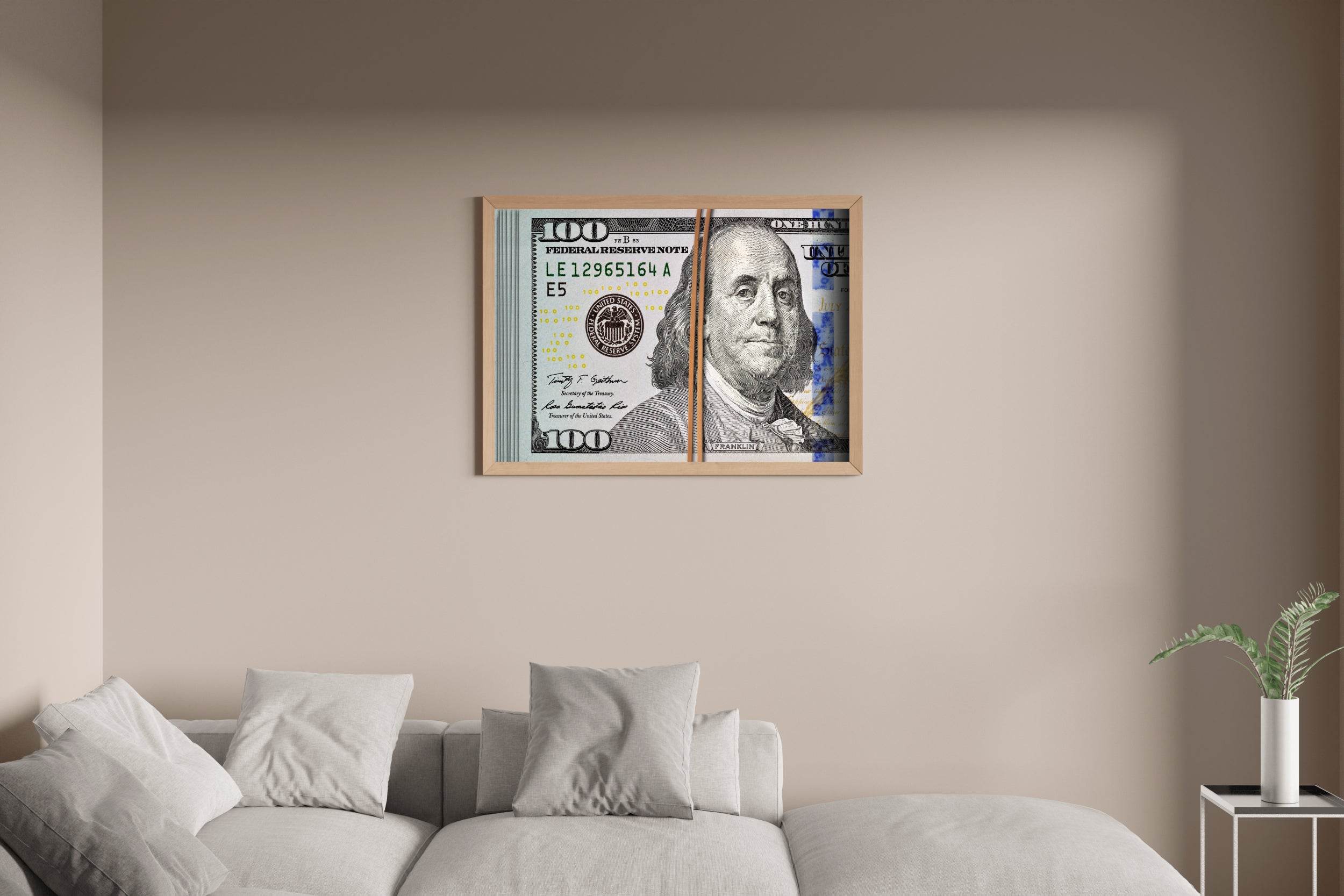 Portrait of Benjamin Franklin Wall Art - beink online art store