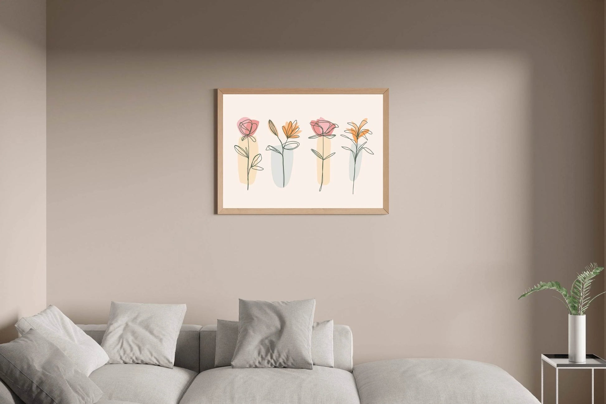 Mix of Spring Flowers Wall Art - beink online art store