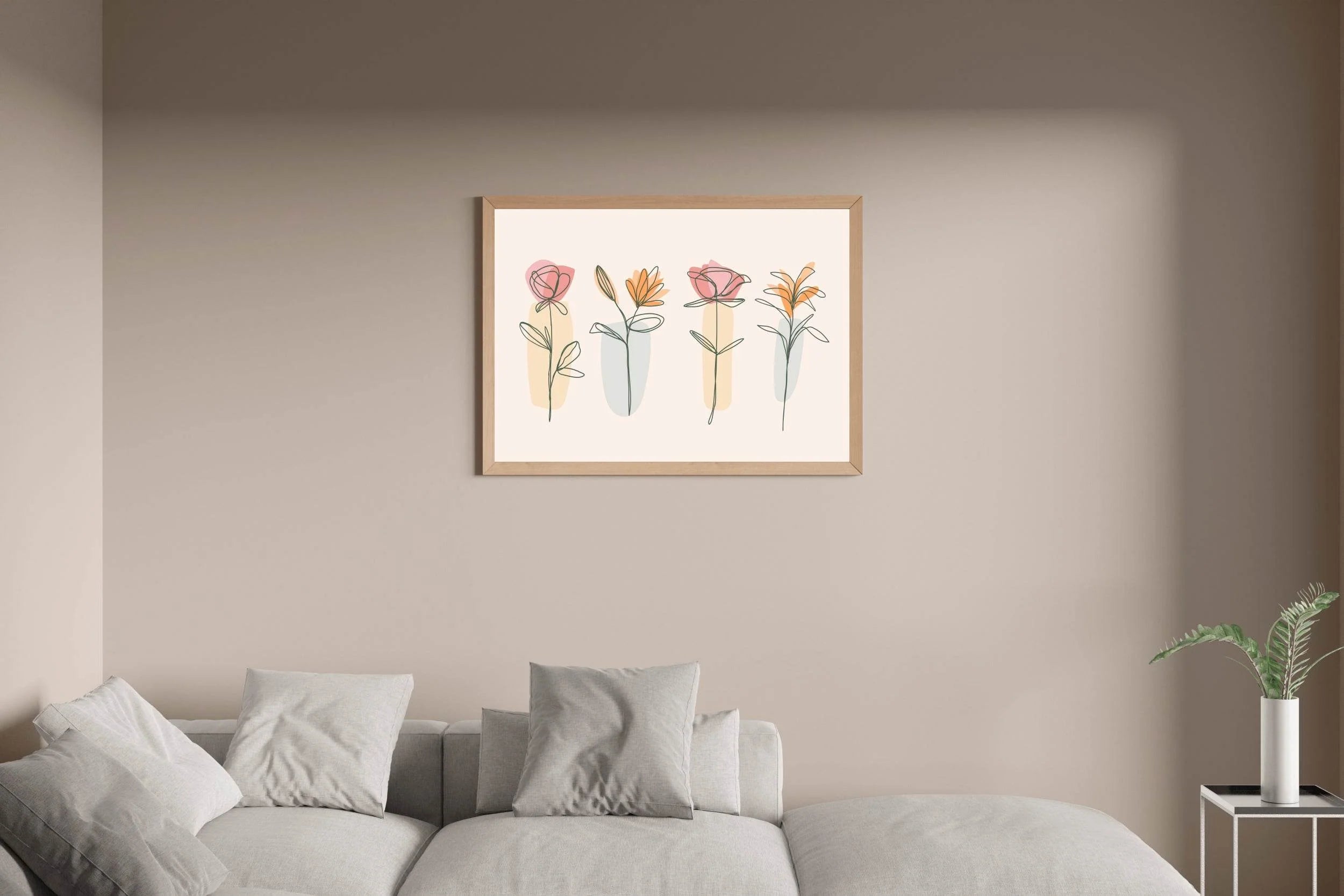Mix of Spring Flowers Wall Art - beink online art store
