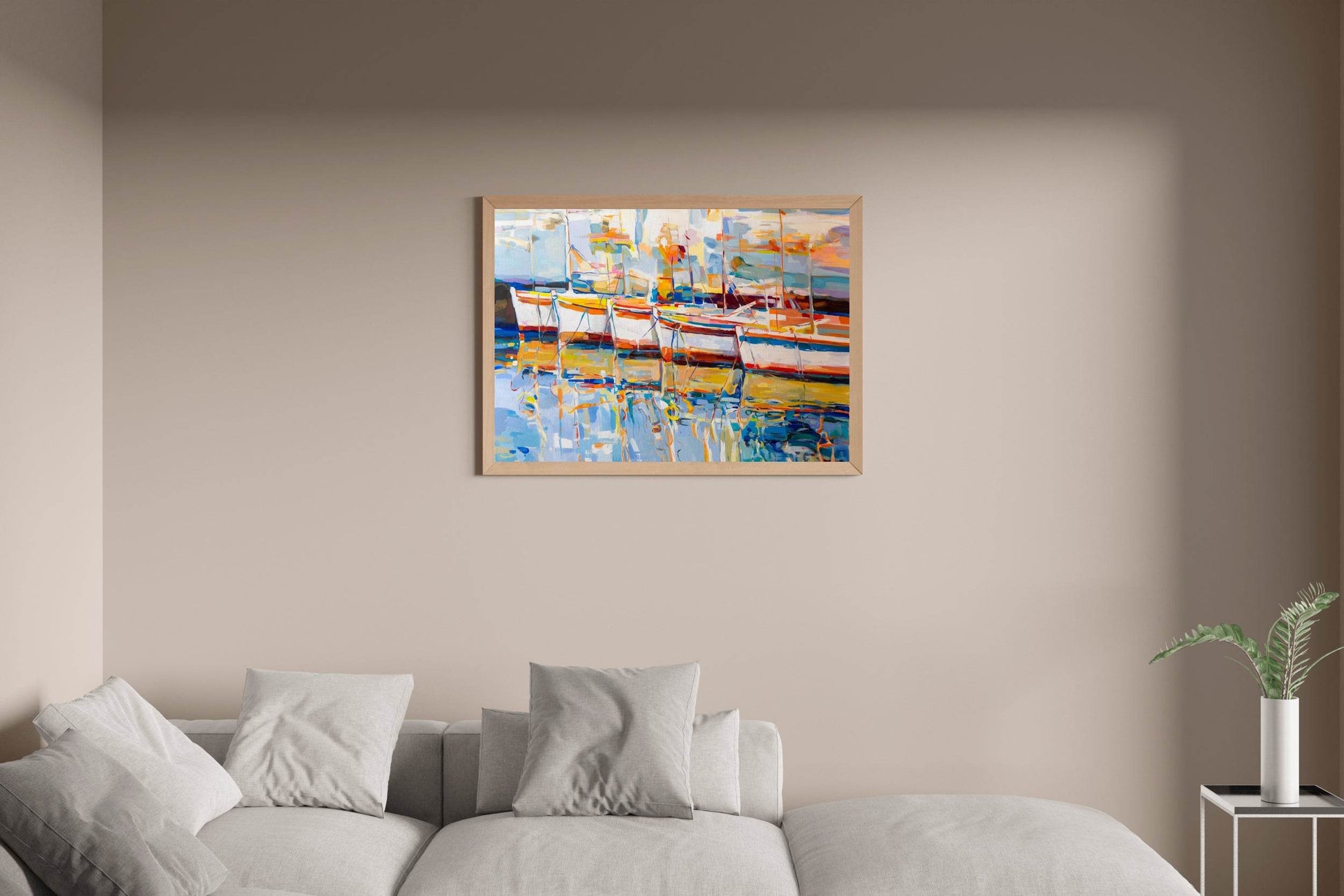 Fishing Boats Pier Wall Art - beink online art store