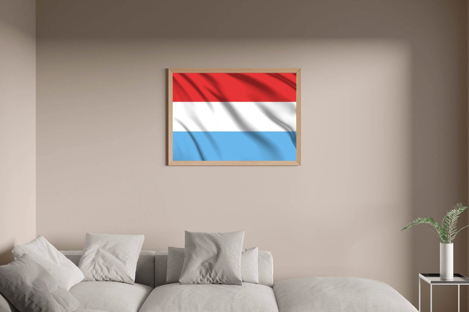 Luxembourg National Flag Wall Art - beink online art store
