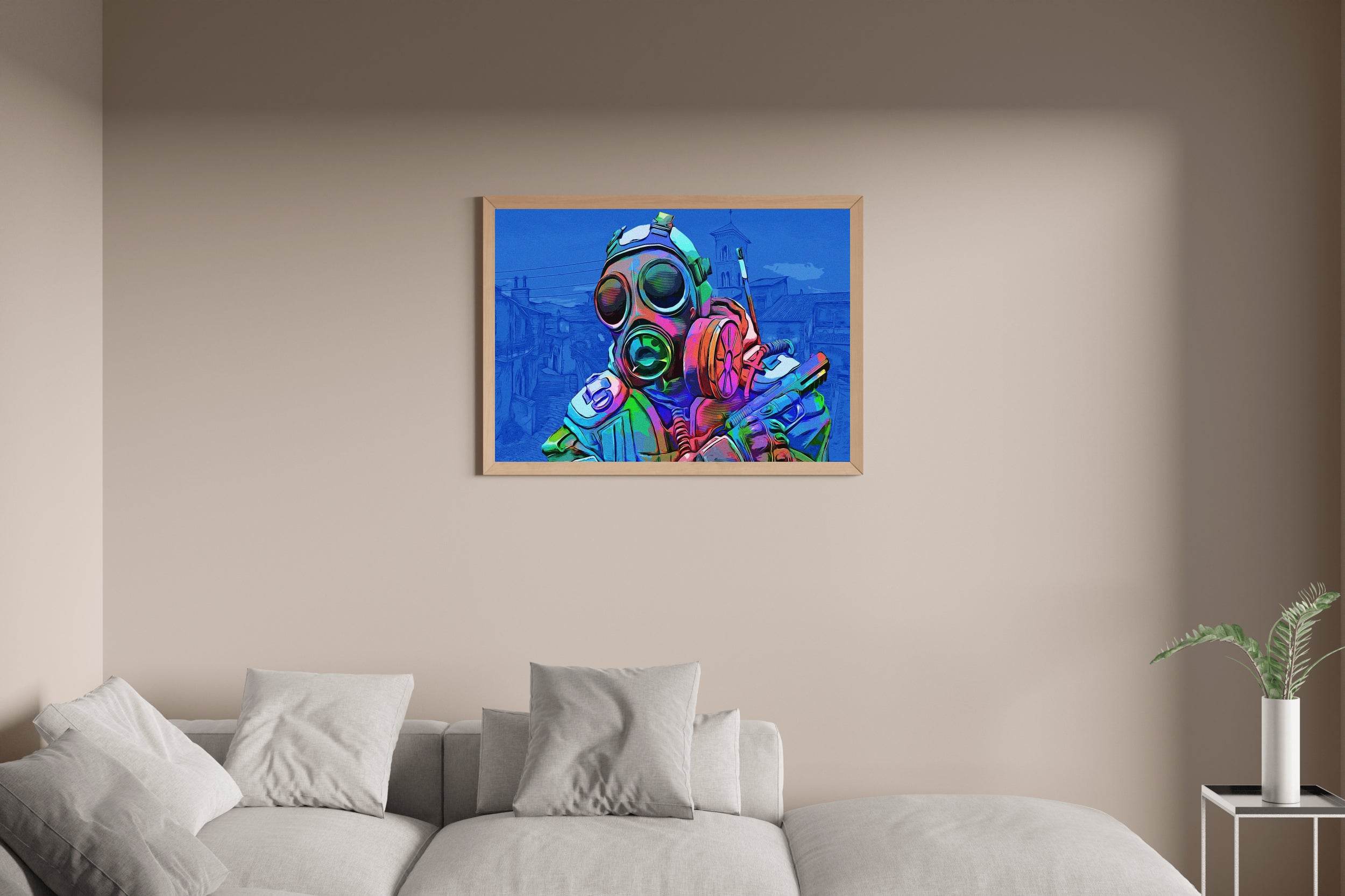CSGO Toxic Blue Gaming Wall Art - beink online art store