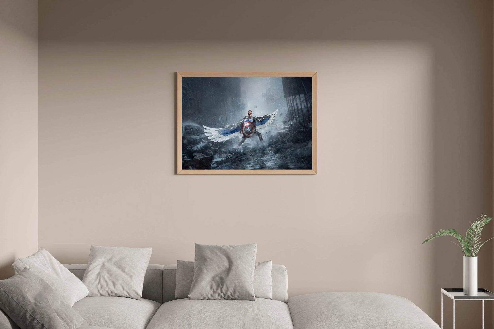 MARVEL Falcon with Captain America Shield Wall Art - beink online art store