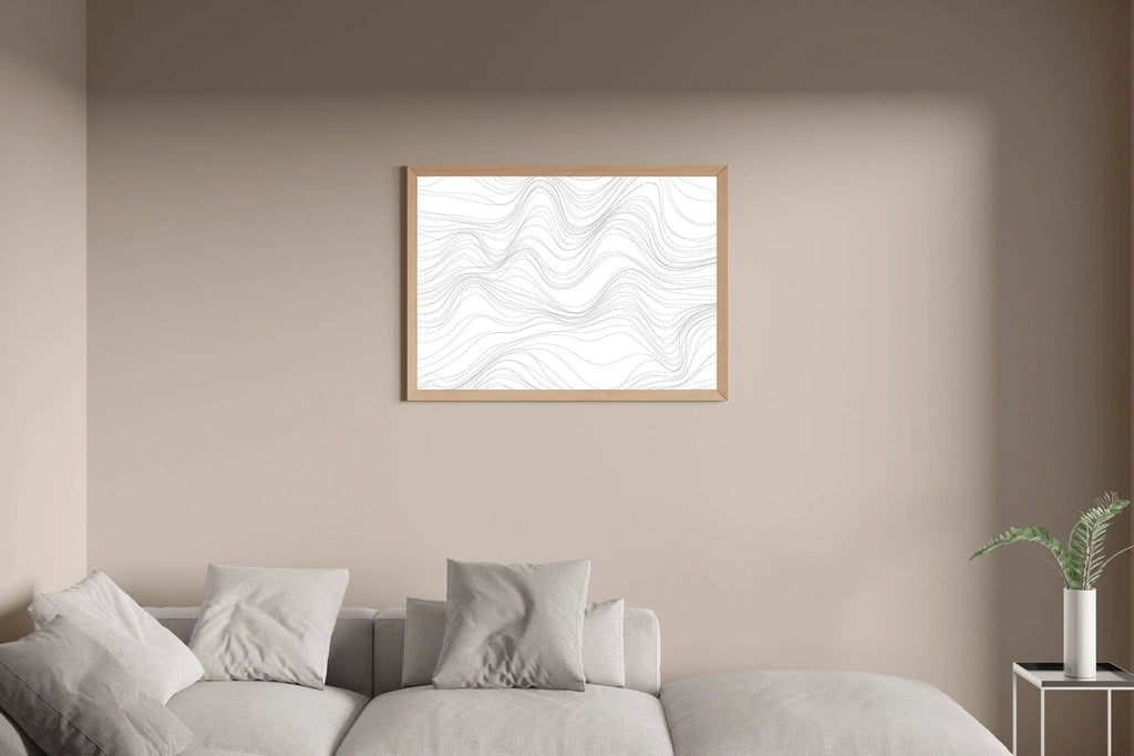 3D Black Lines Wall Art - beink online art store