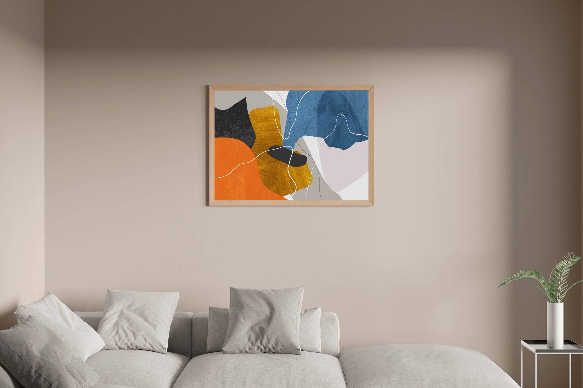 Irregular Shapes Abstract Wall Art - beink online art store