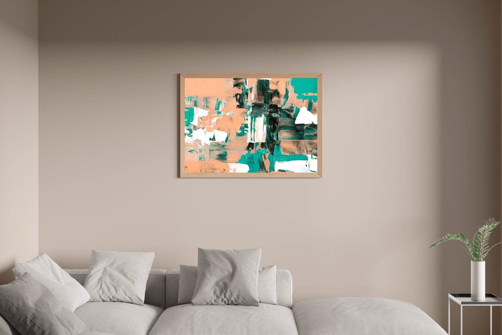 Hand Brush Abstract Wall Art - beink online art store