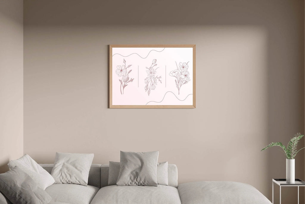 Design of Calendula Officinalis Flowers Wall Art - beink online art store