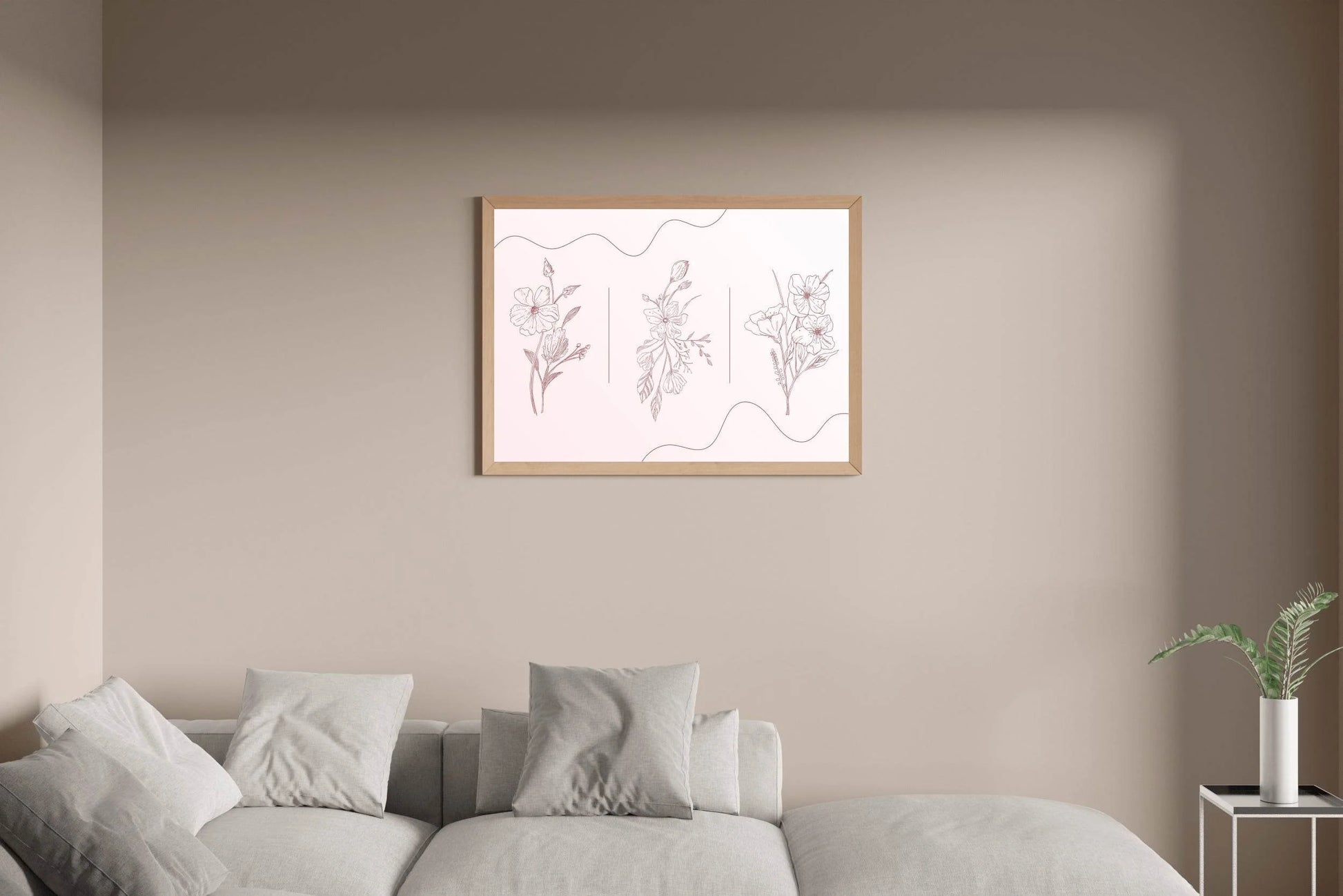 Design of Calendula Officinalis Flowers Wall Art - beink online art store
