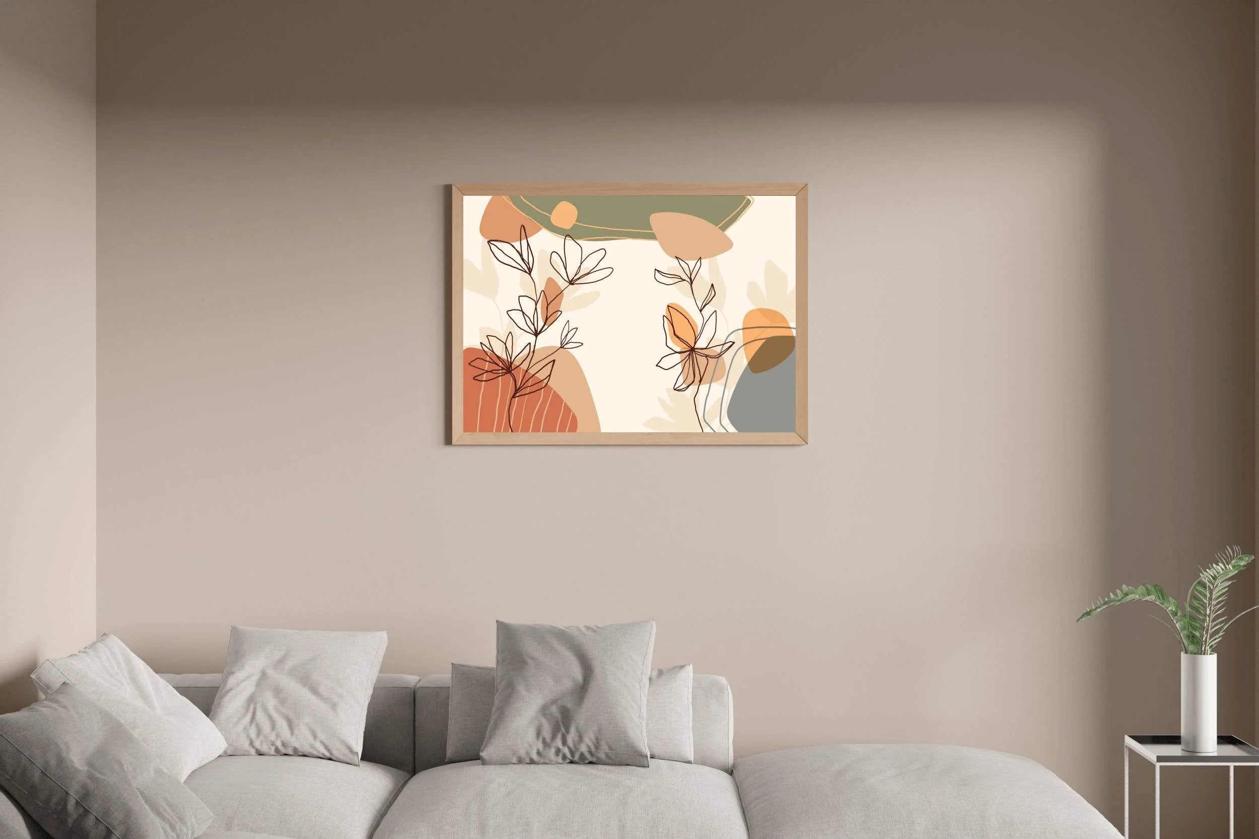 Anthurium Flower Branch Wall Art - beink online art store