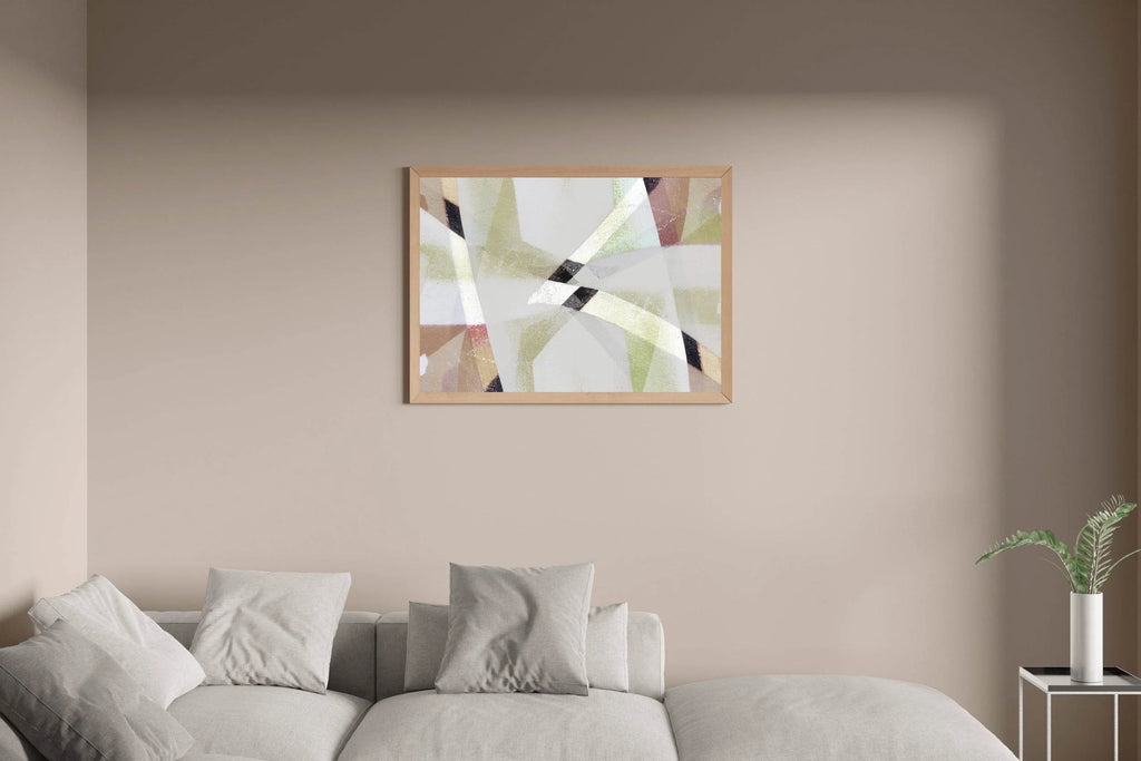 Geometric Patchwork Abstract Wall Art - beink online art store