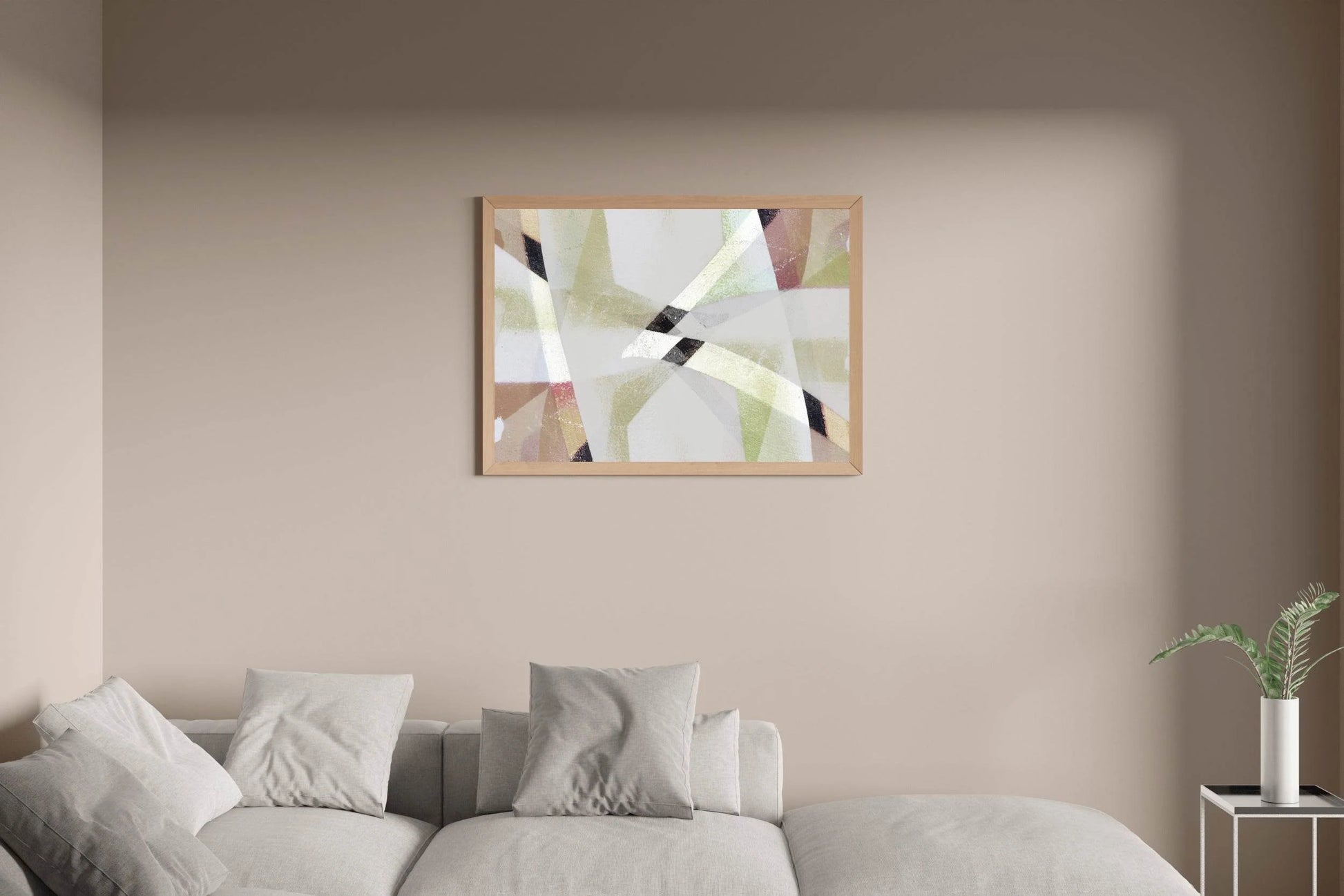 Geometric Patchwork Abstract Wall Art - beink online art store