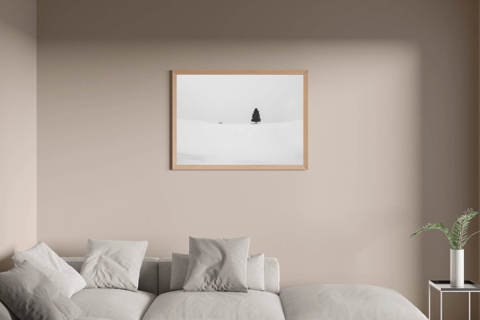 Pine Tree Black & White Wall Art - beink online art store