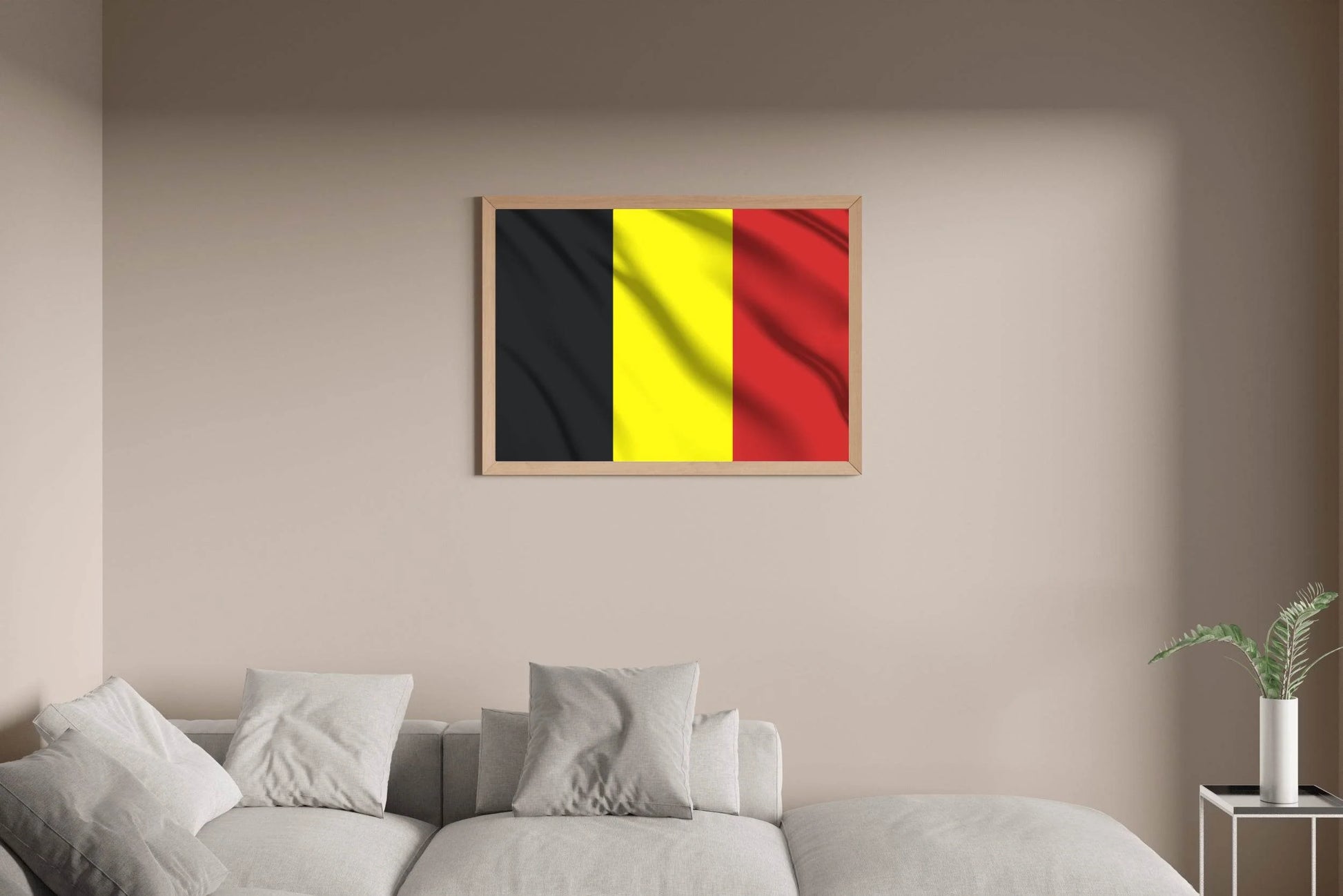 Belgium National Flag Wall Art - beink online art store