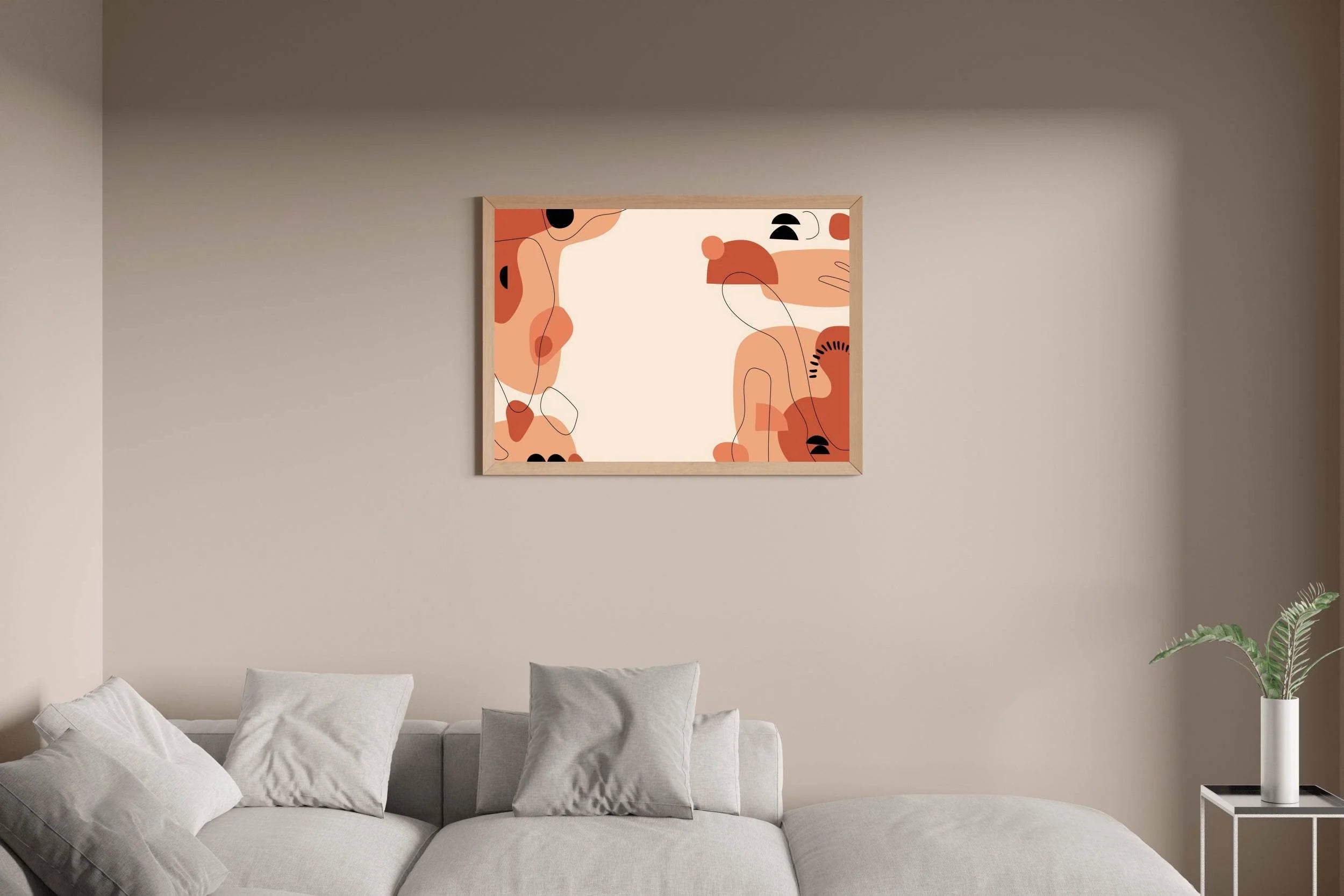 Linear Combination Frame Wall Art - beink online art store