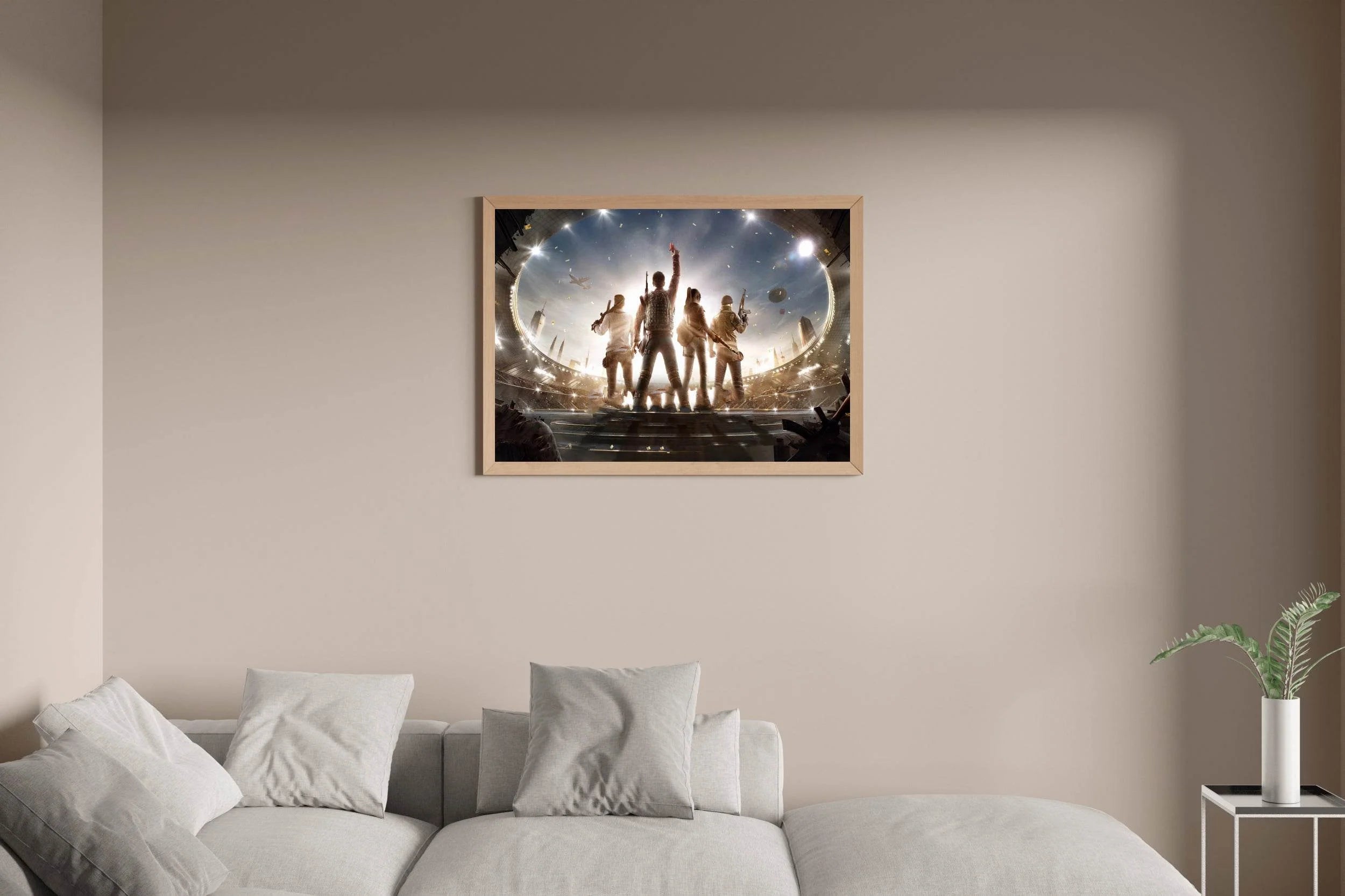PUBG in Stadium Gaming Wall Art - beink online art store