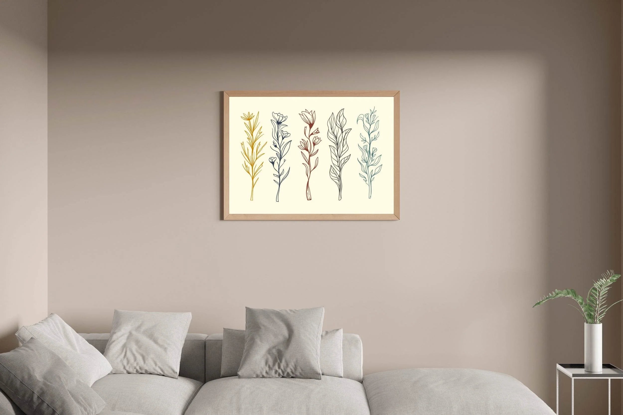 Flower Branches Wall Art - beink online art store