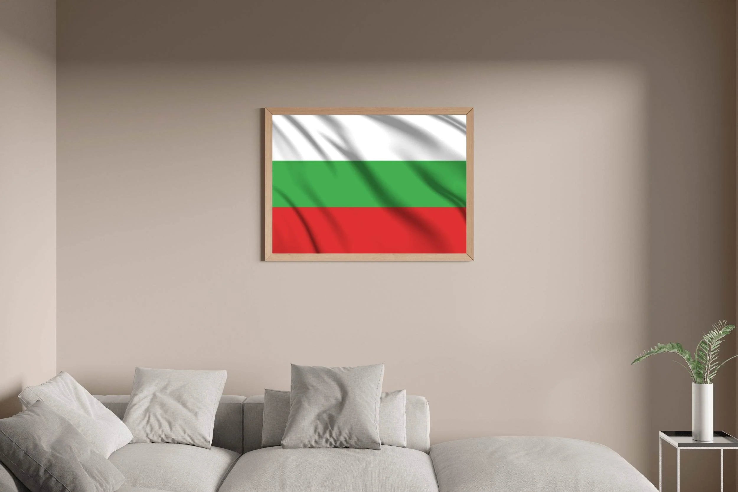 Bulgaria National Flag Wall Art - beink online art store