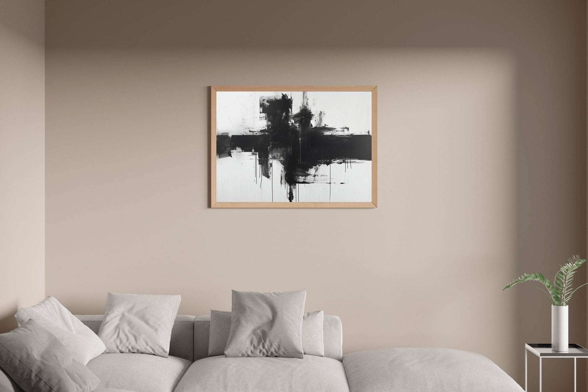 Chaotic Composition of Brush Strokes Wall Art - beink online art store