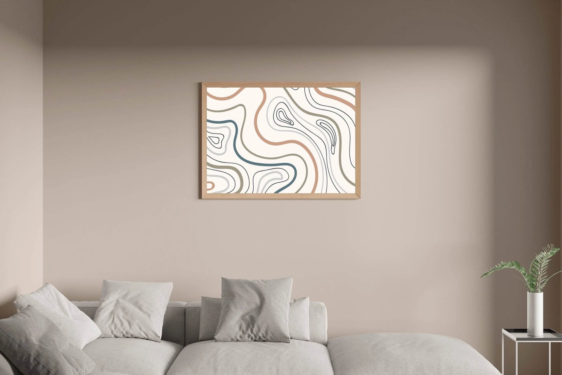 Earth Tone Pattern Background Abstract Wall Art - beink online art store
