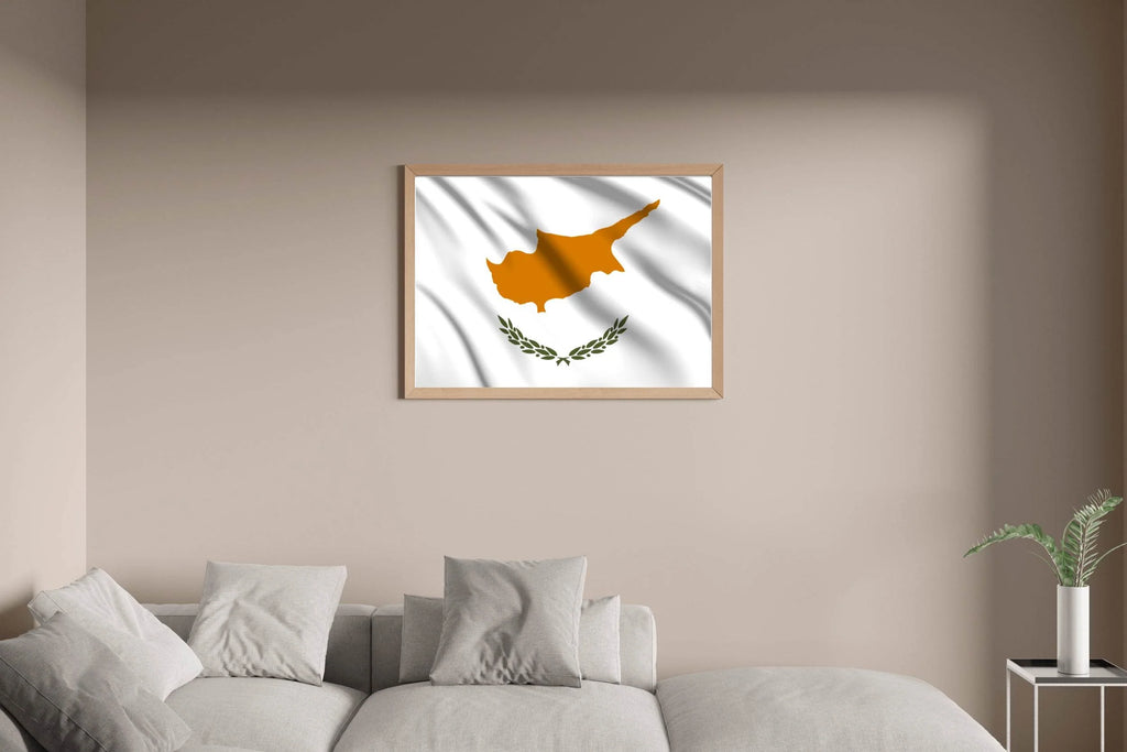 Cyprus National Flag Wall Art - beink online art store