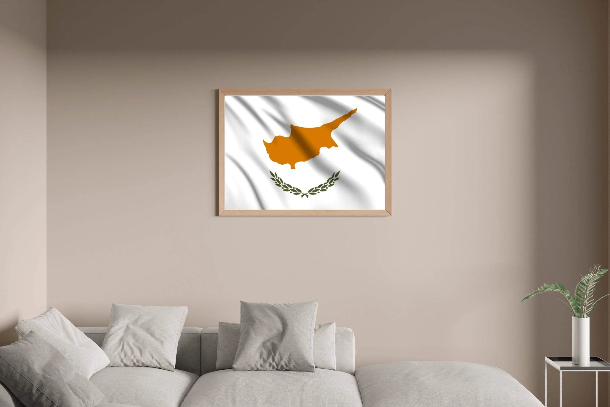 Cyprus National Flag Wall Art - beink online art store