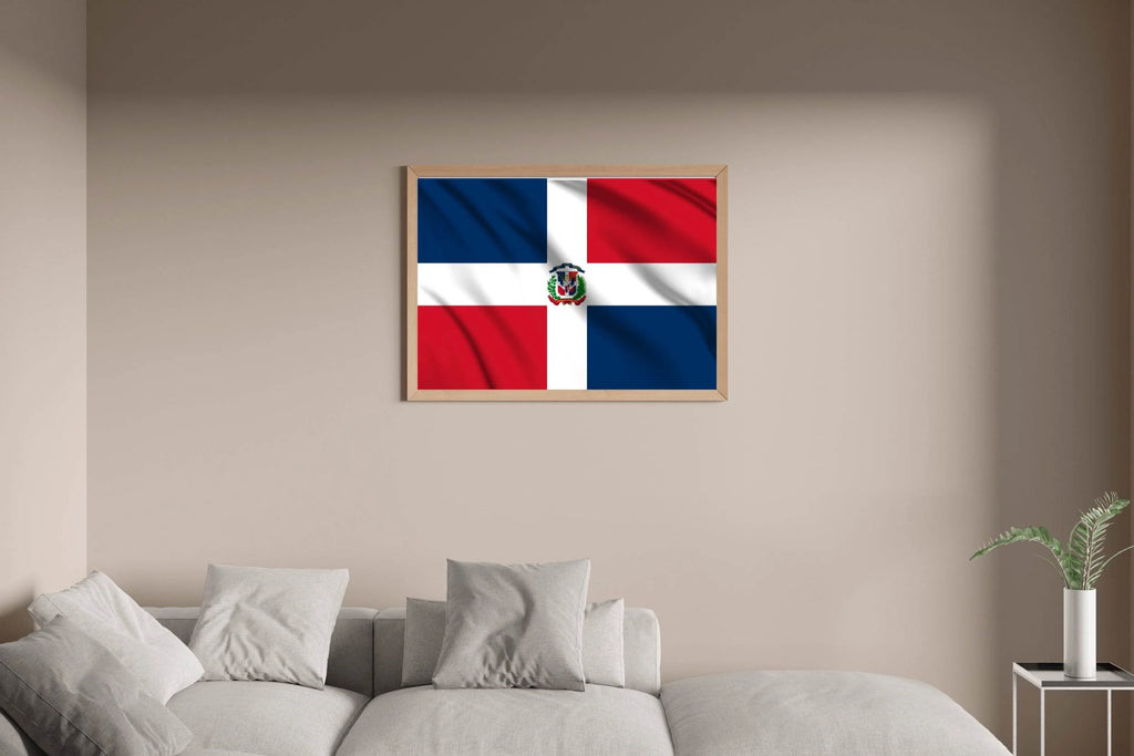 Dominican Republic National Flag Wall Art - beink online art store
