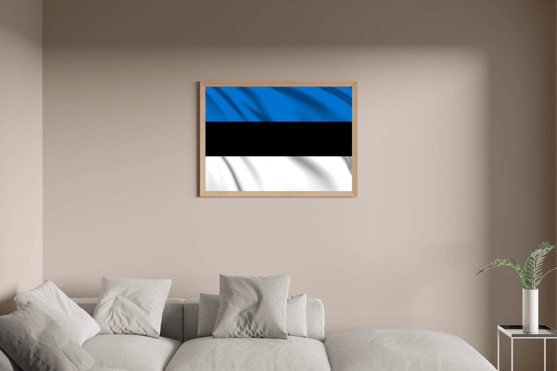 Estonia National Flag Wall Art - beink online art store