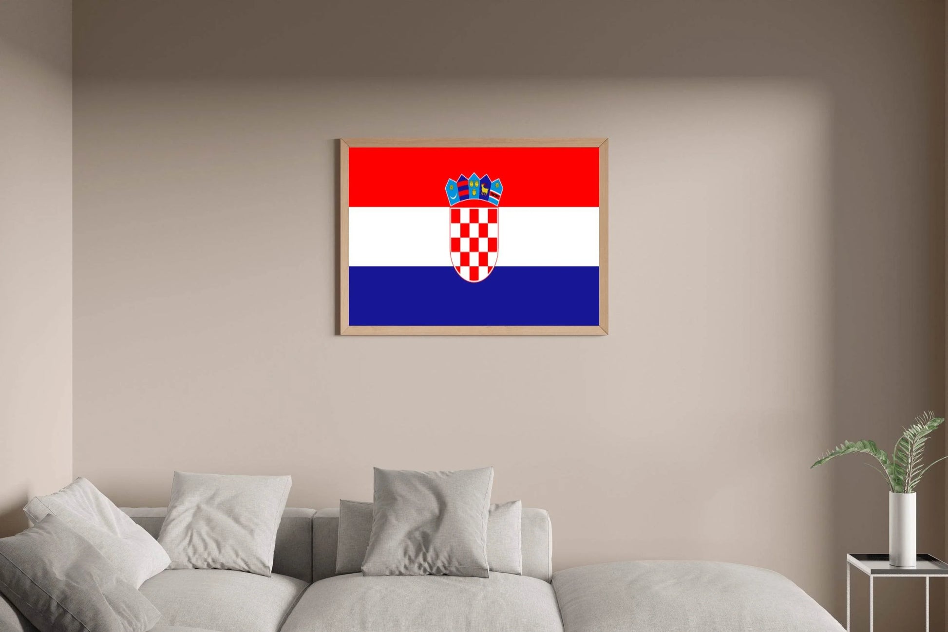 Croatia National Flag Wall Art - beink online art store
