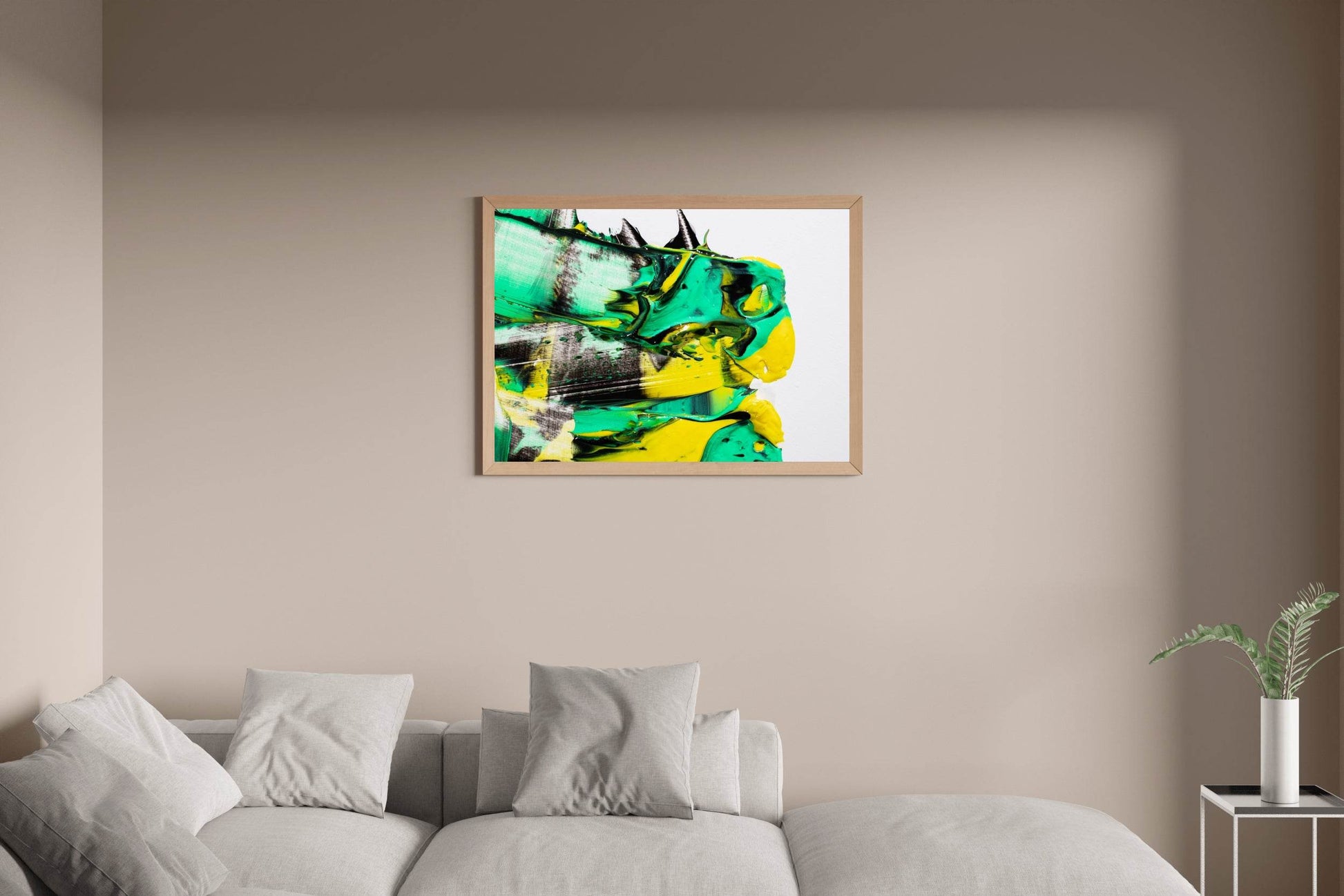 Water Color Horse Brush Strokes Abstract Wall Art - beink online art store